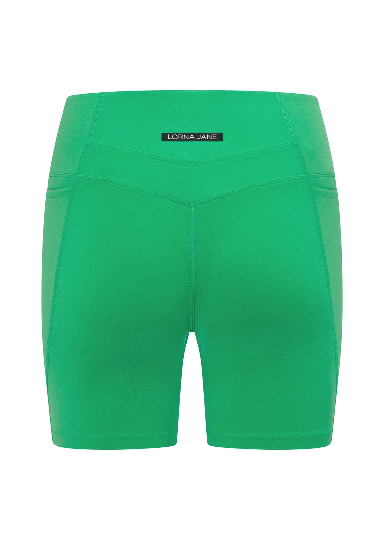 Lorna Jane Zip Pocket Recycled Stomach Support 16cm Bike Shorts - Mojito