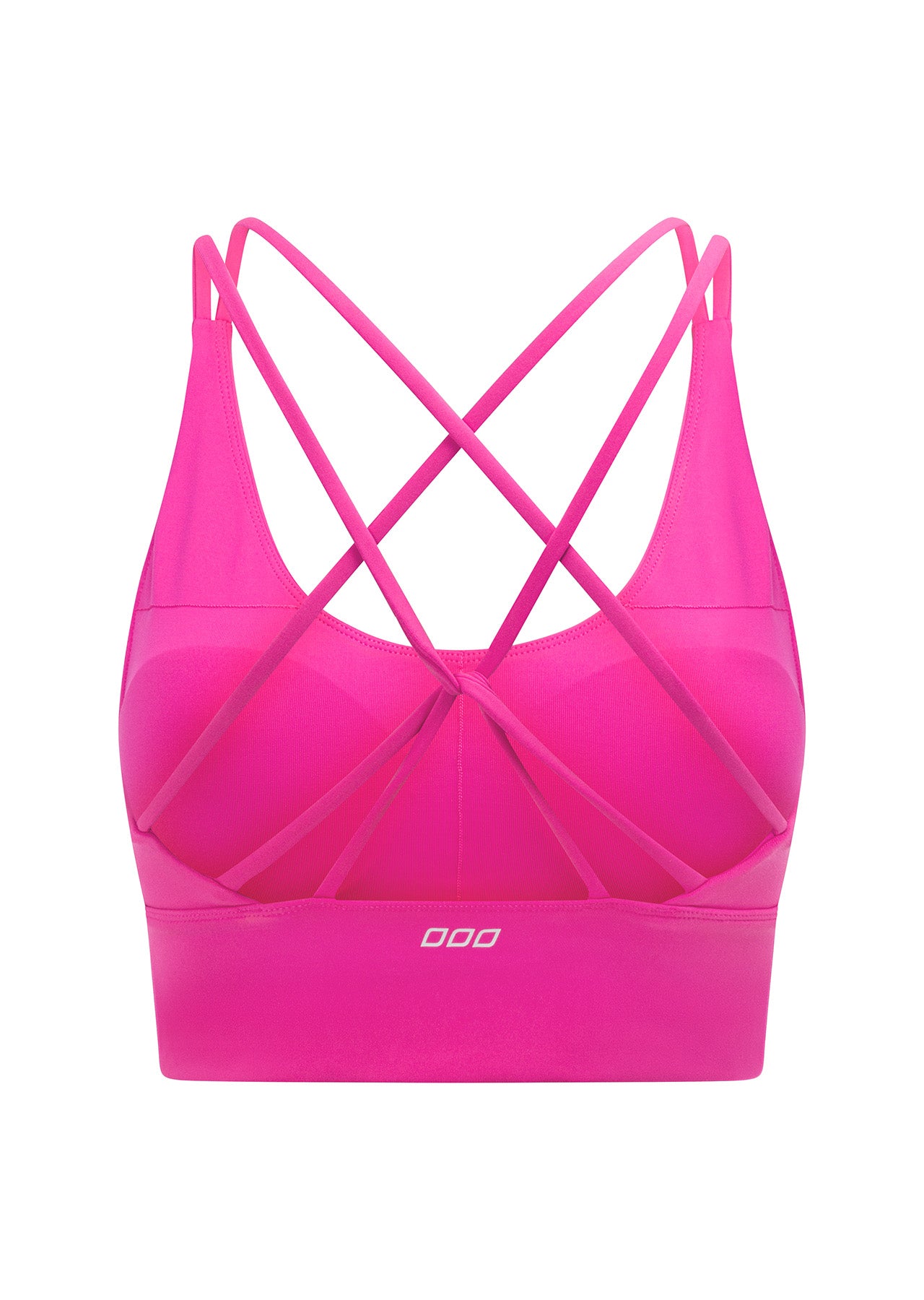 Lorna Jane Lotus Longline Sports Bra - Bright Pink