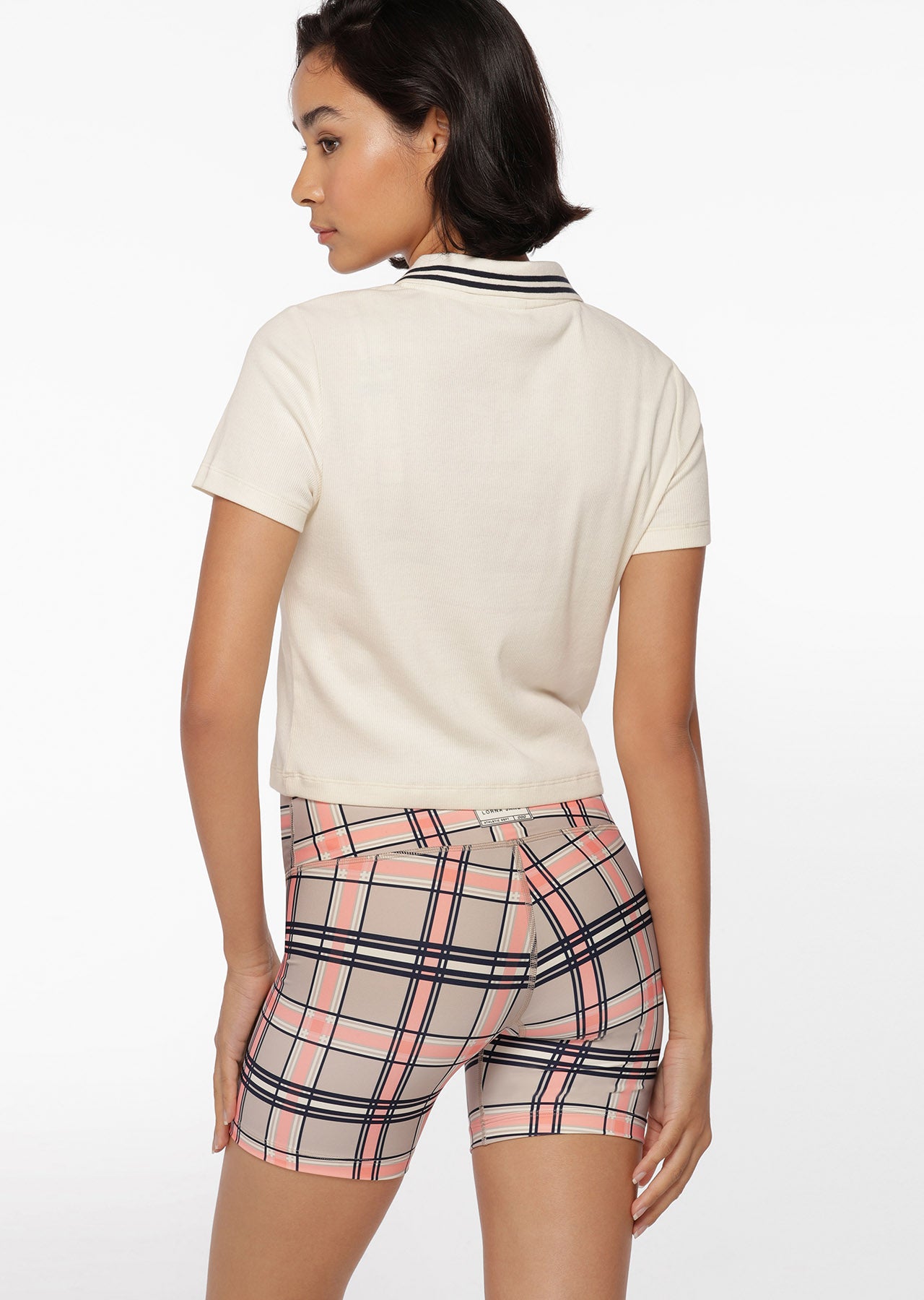 Lorna Jane Retro Ribbed Polo - Cream