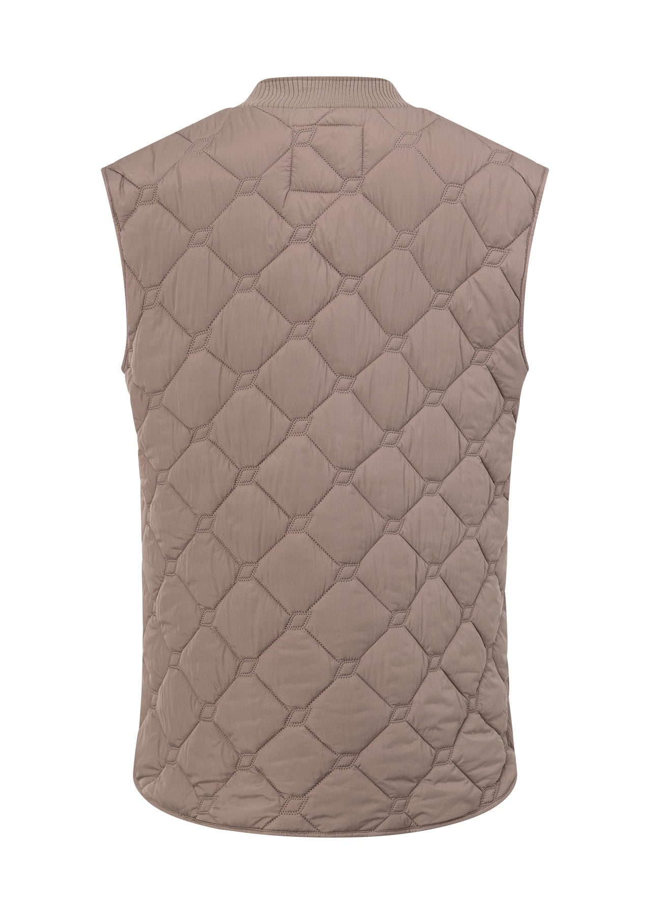 Lorna Jane Iconic Quilted Longline Vest - Bone