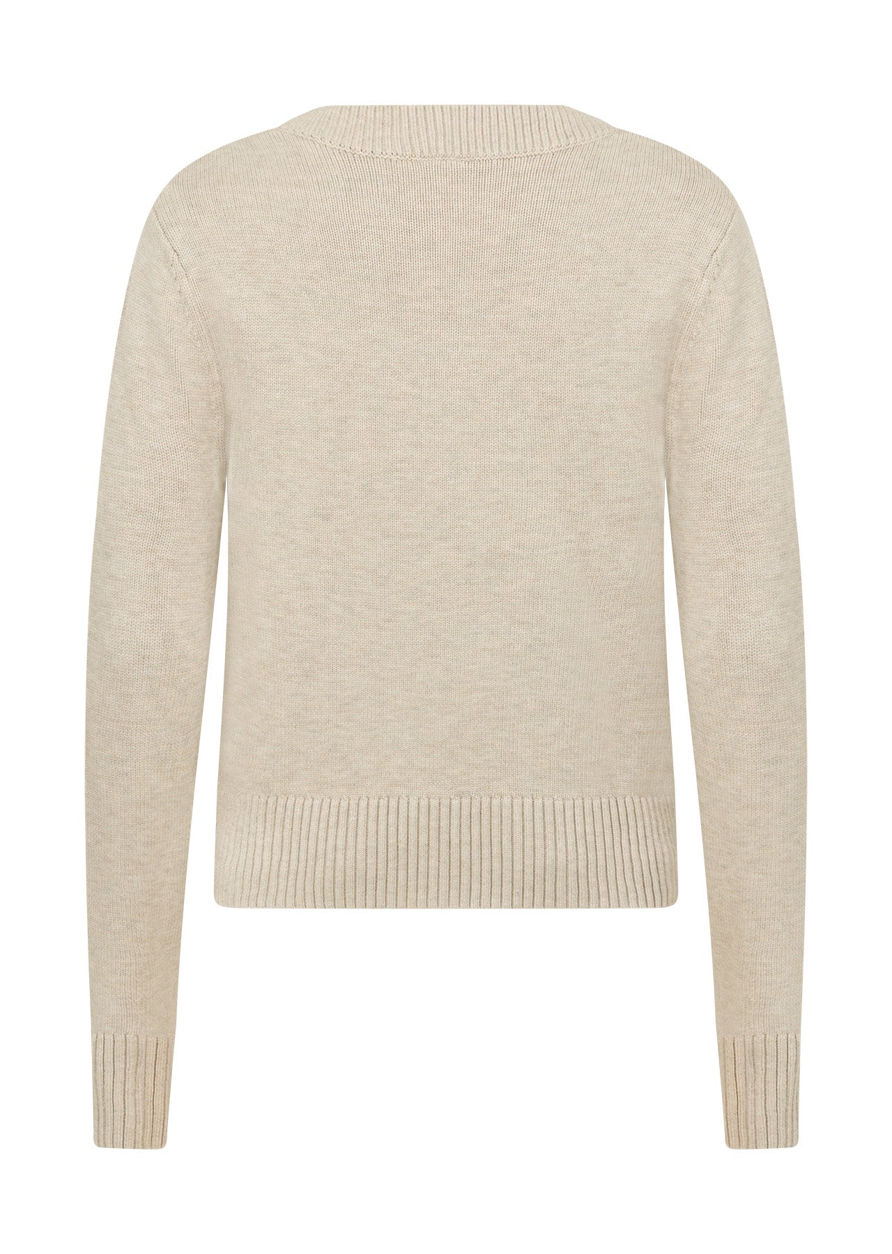 Lorna Jane Classic Knit Cardigan - Chalk Marl