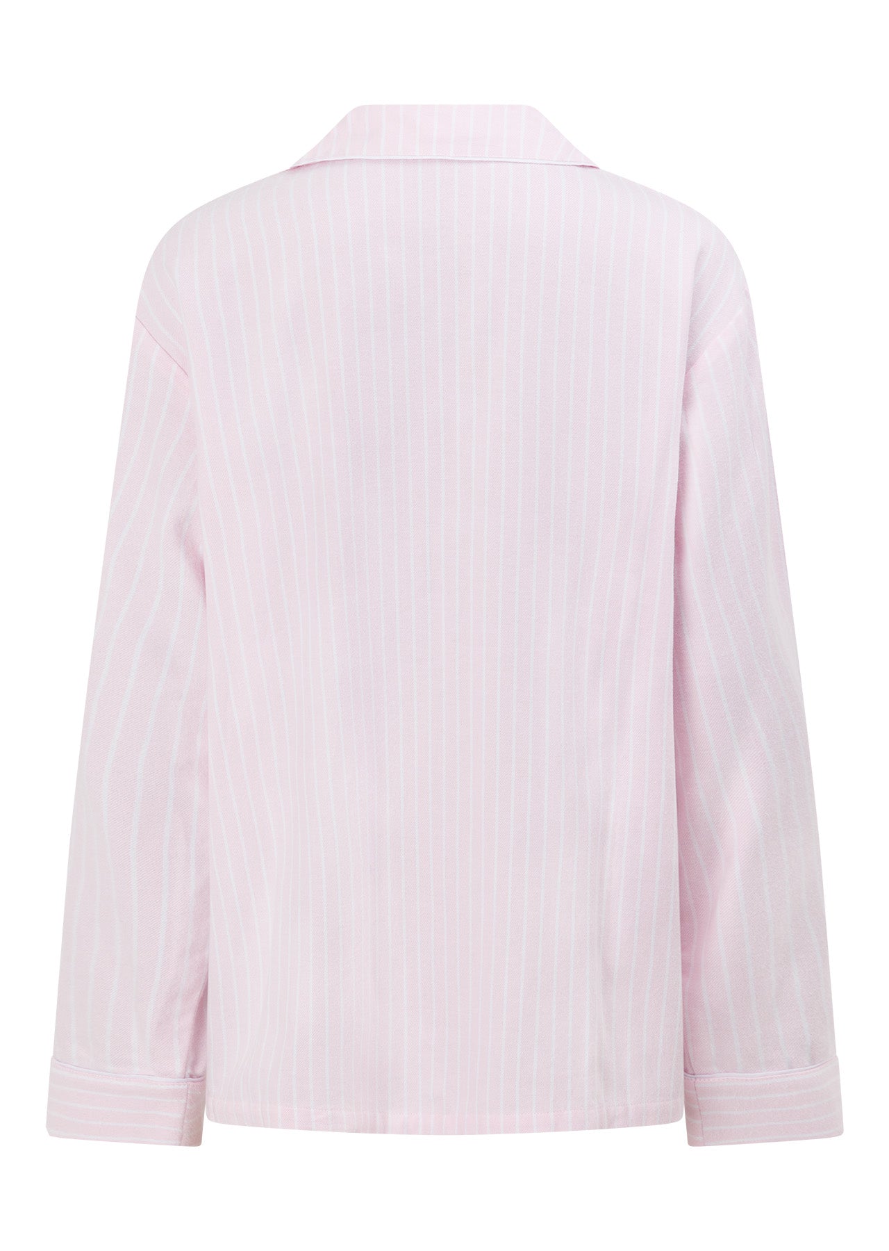 Lorna Jane Flannel Lounge Shirt - Pink Stripe