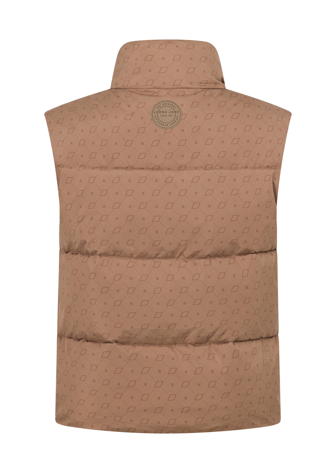 Lorna Jane Monogram Puffer Vest - Monogram Print