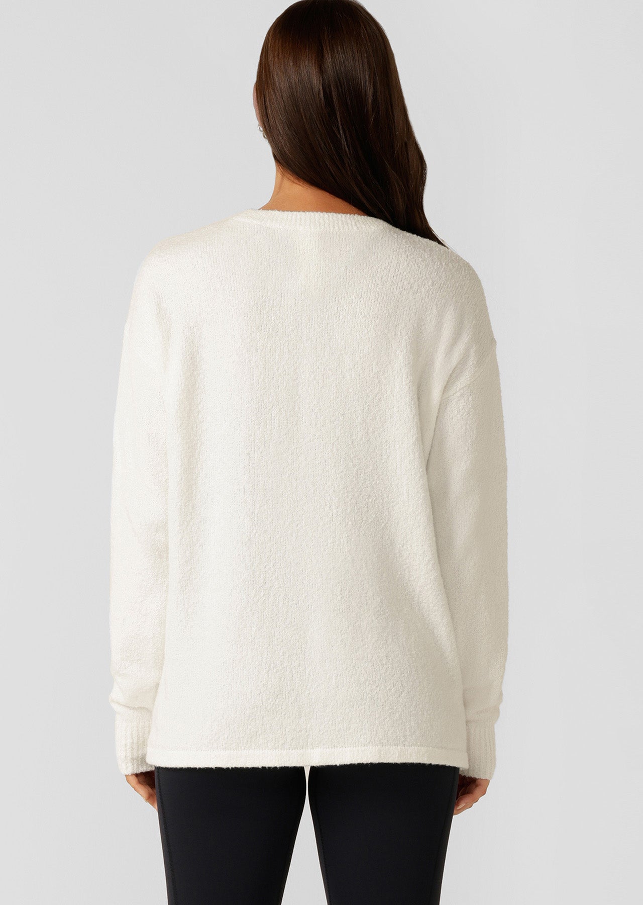 Lorna Jane Campus Oversized Long Sleeve Top - Porcelain
