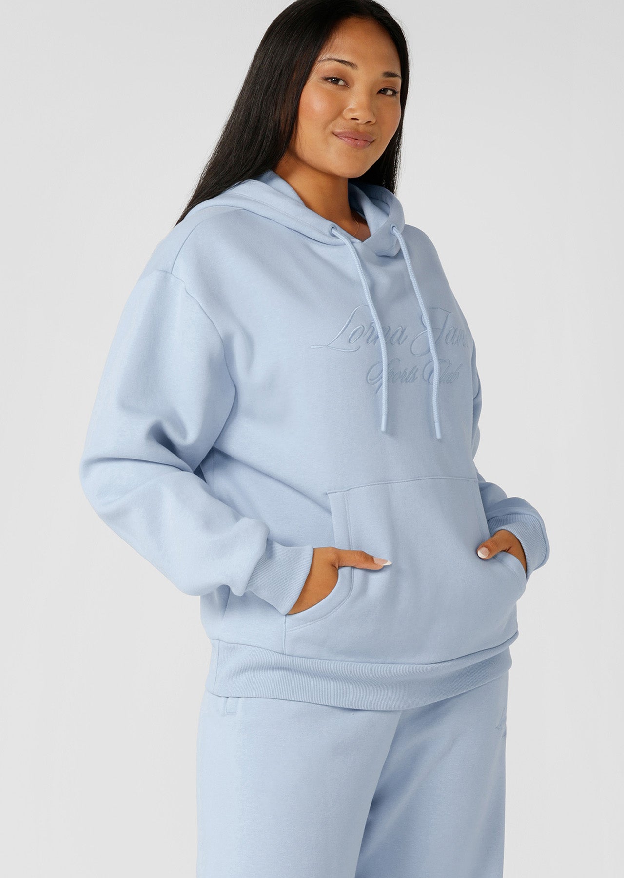 Lorna Jane Sports Club Fleece Hoodie - Toulouse Blue