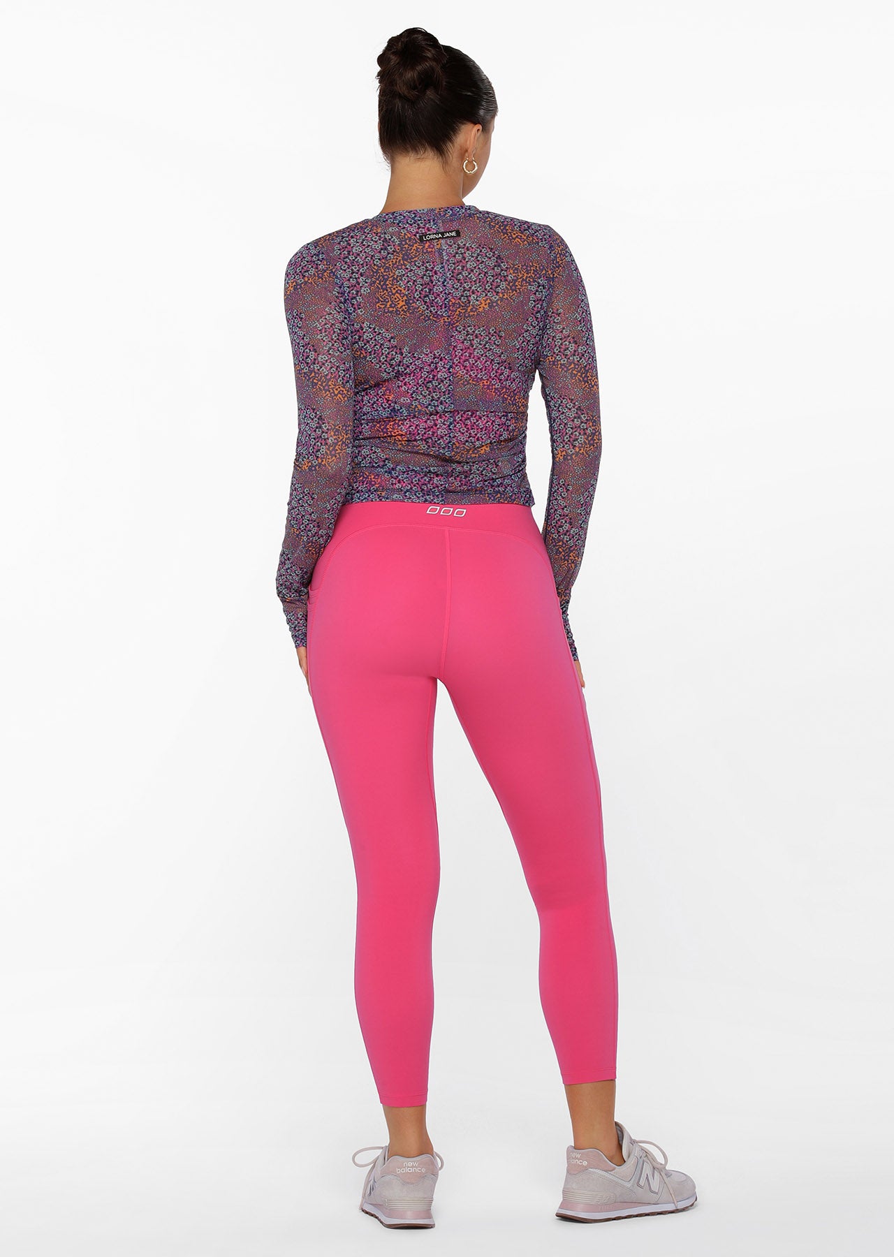 Lorna Jane Midnight Ditsy Active Long Sleeve Mesh Top - Midnight Ditsy Print