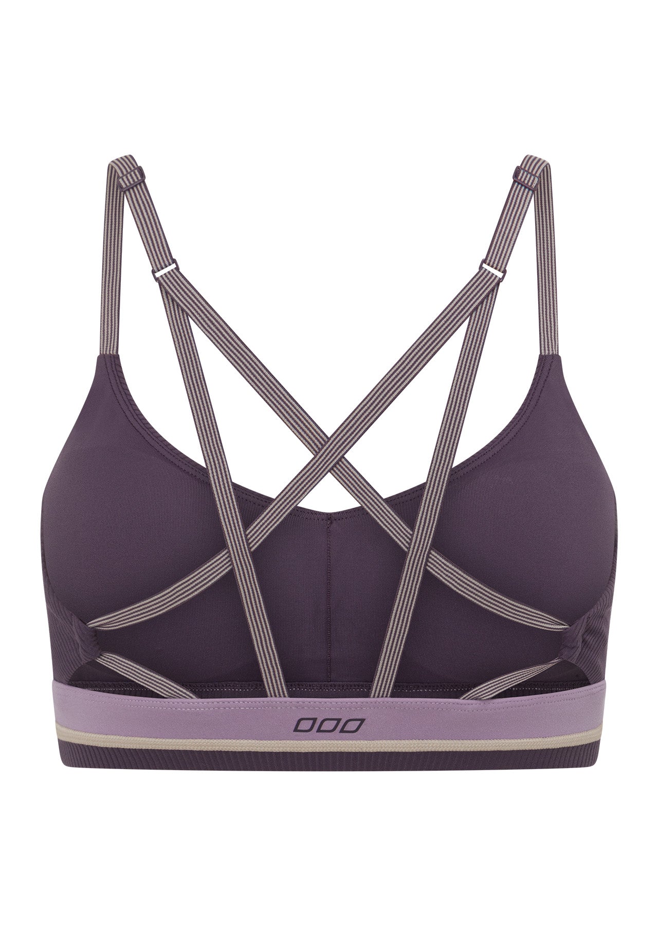 Lorna Jane Jade Rib Sports Bra - Midnight Plum
