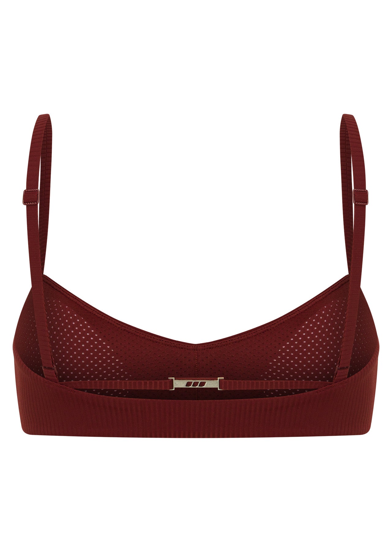 Lorna Jane Dolce Vita Rib Sports Bra - Dark Ruby