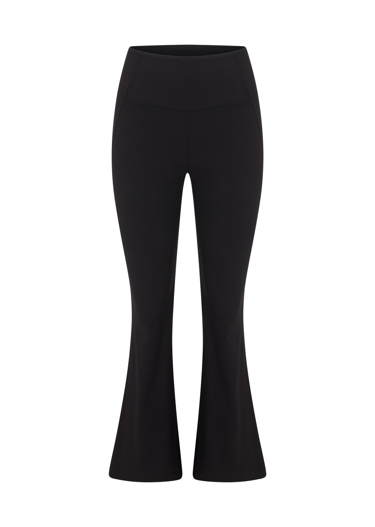 Lorna Jane Irresistible Stomach Support Rib Flared Leggings - Black