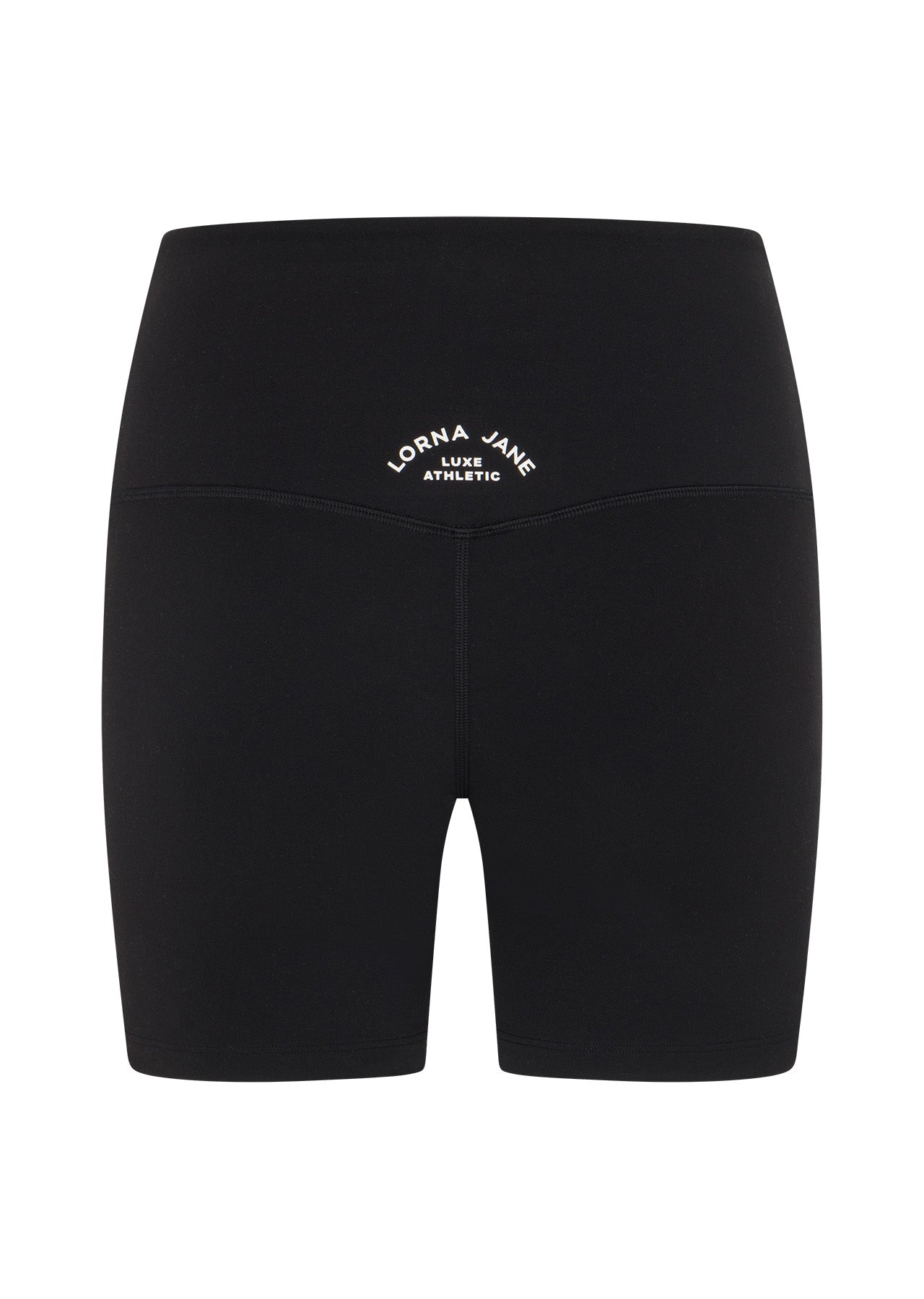 Lorna Jane Lotus Limited Edition No Chafe 12cm Bike Shorts - Black