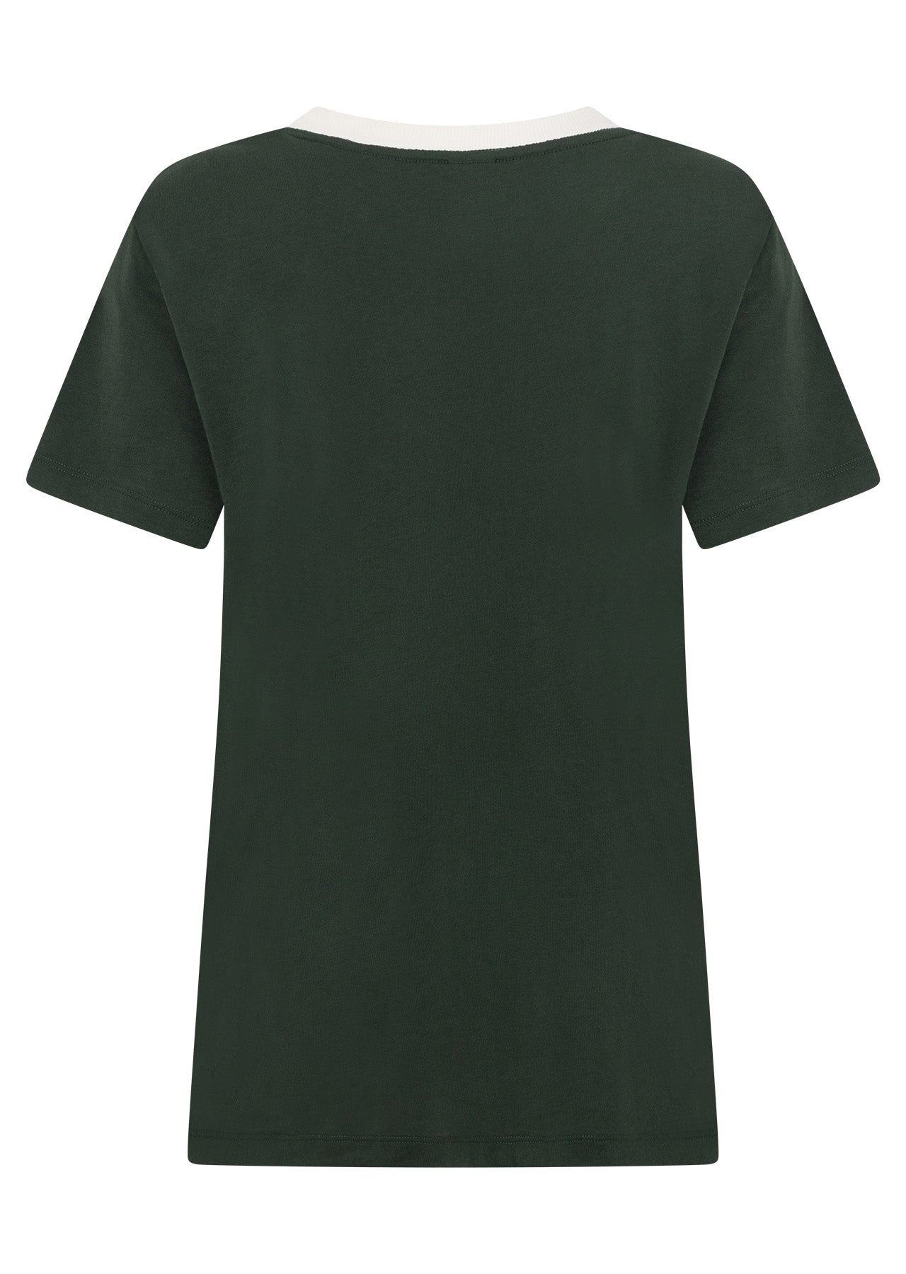 Lorna Jane Lotus Heritage Ringer T-Shirt - Fig Green