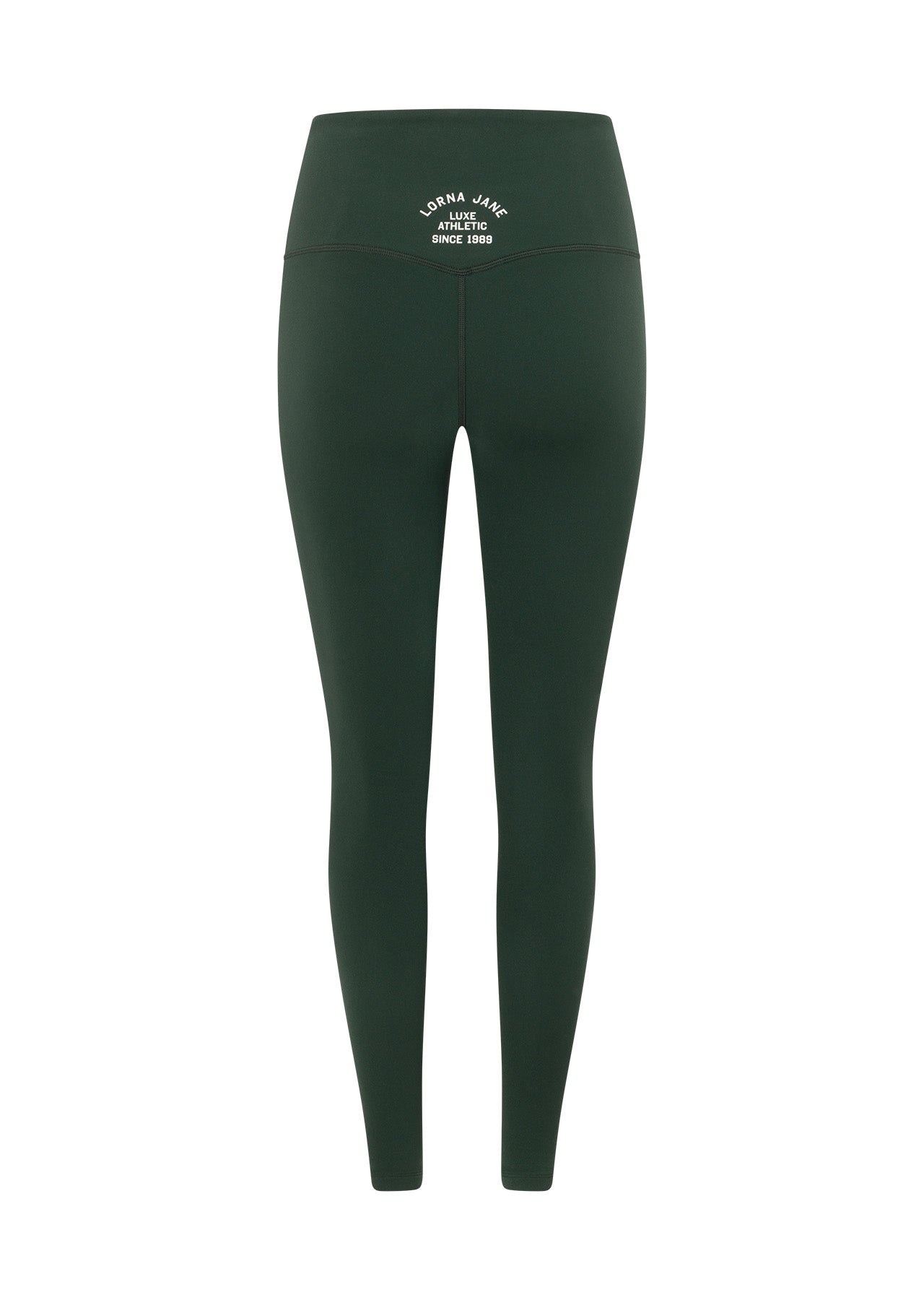 Lorna Jane Limited Edition Lotus No Chafe Ankle Biter Leggings - Fig Green