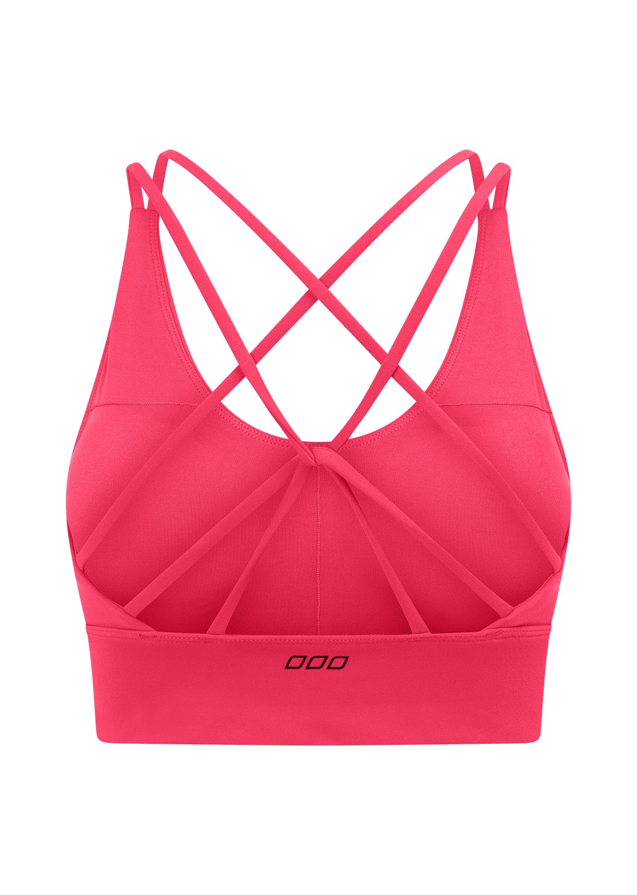 Lorna Jane Lotus Longline Sports Bra - Neon Raspberry