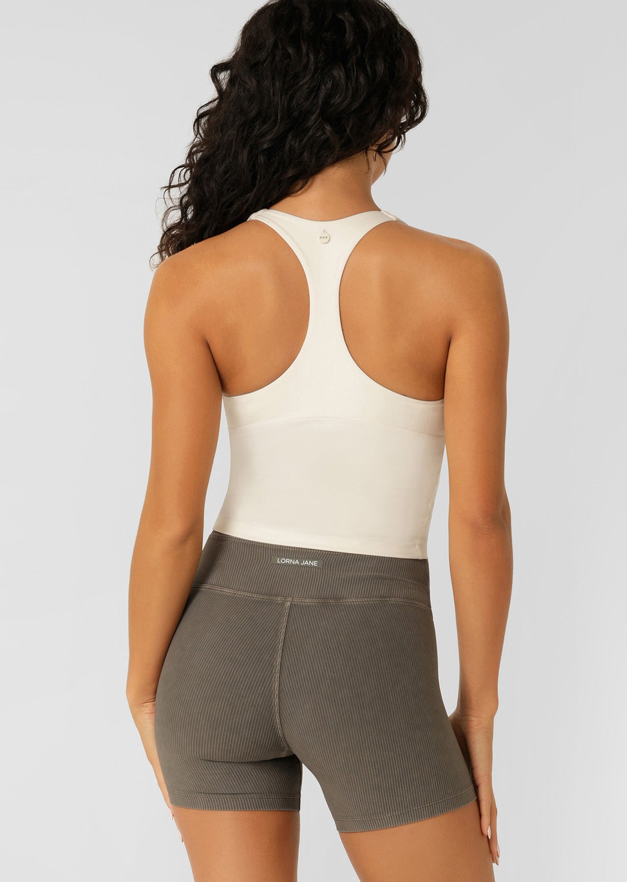 Lorna Jane Centre Stage Bra Tank Combo - Cream
