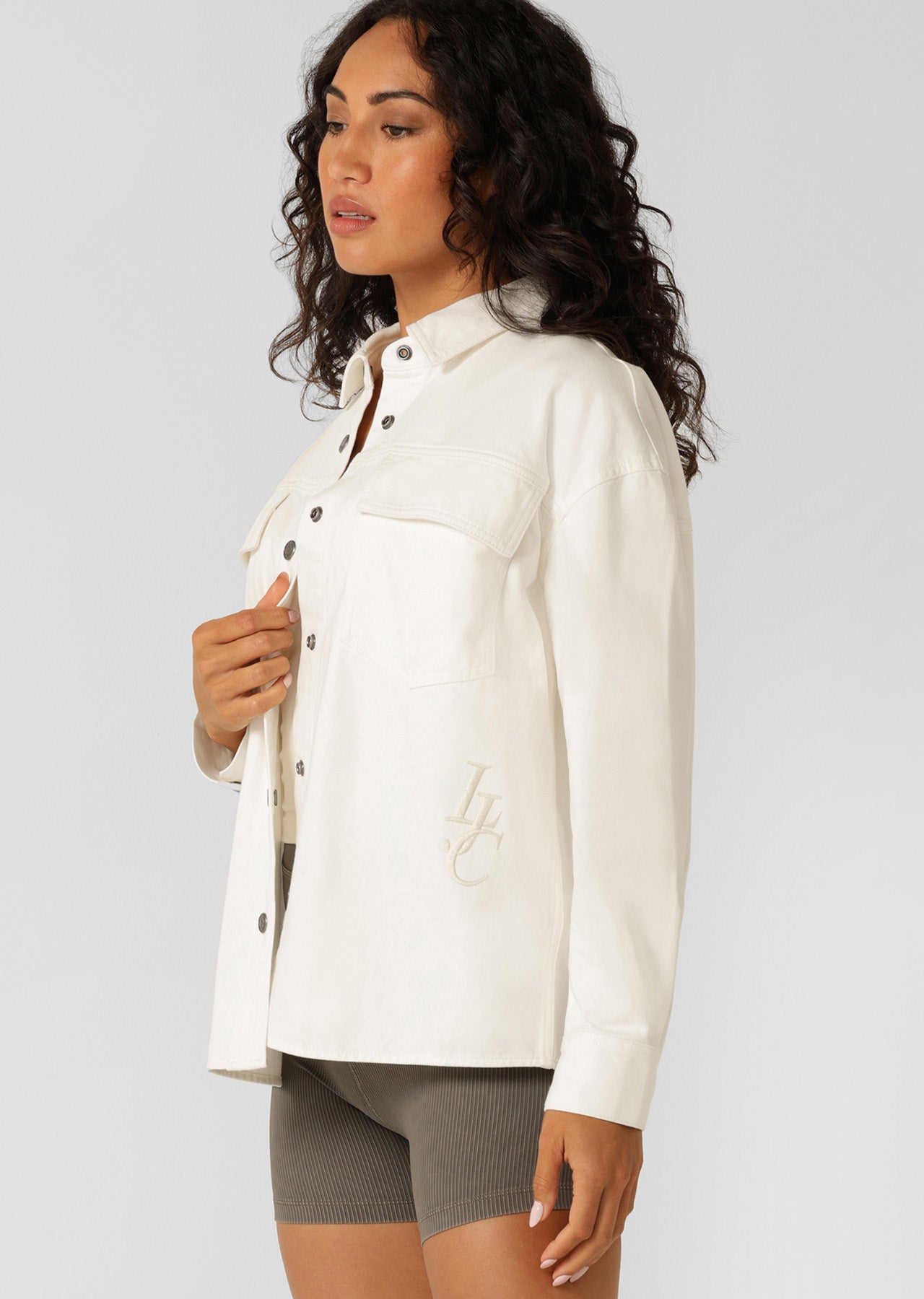 Lorna Jane LJC Utility Pocket Jacket - Cream