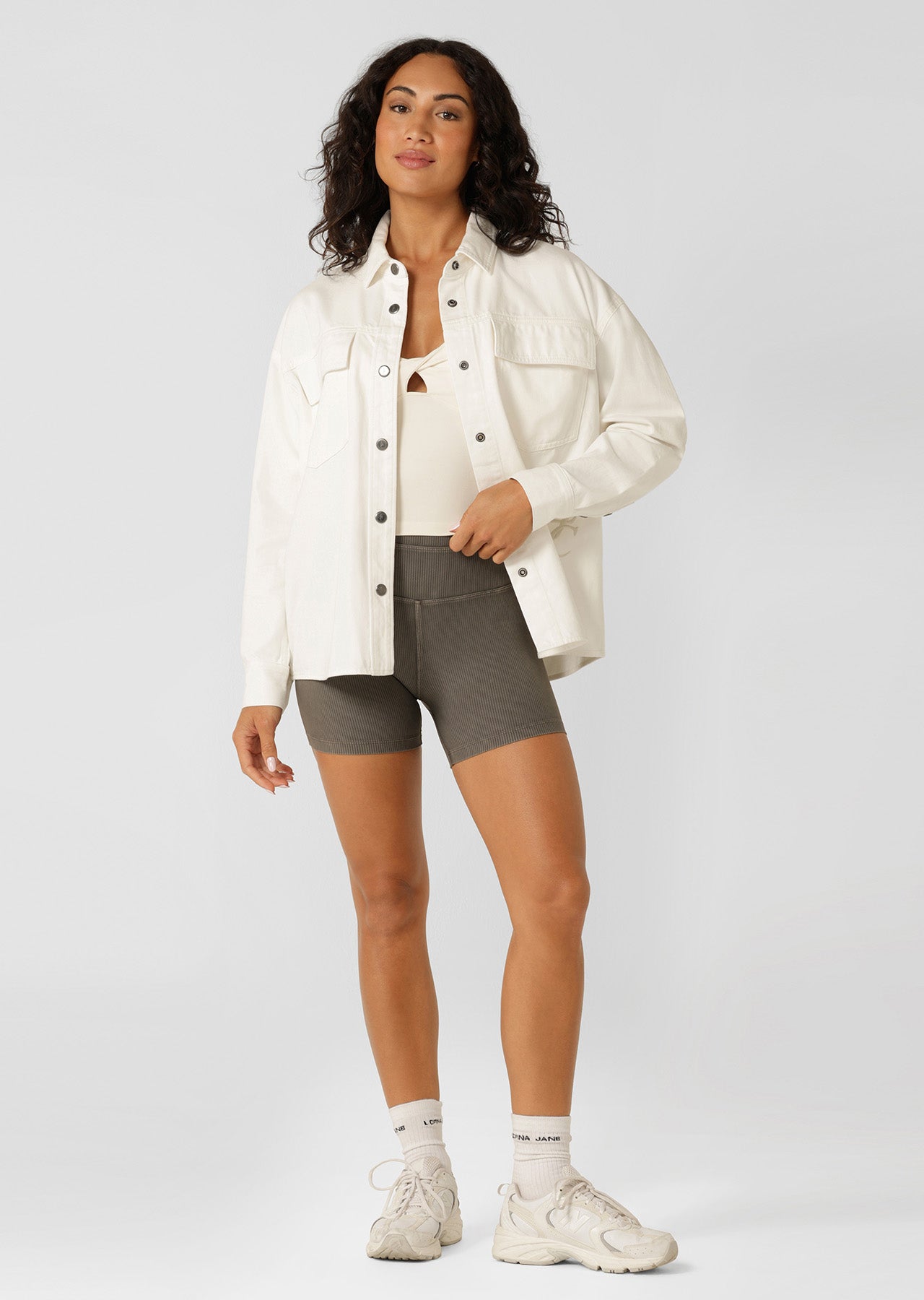 Lorna Jane LJC Utility Pocket Jacket - Cream