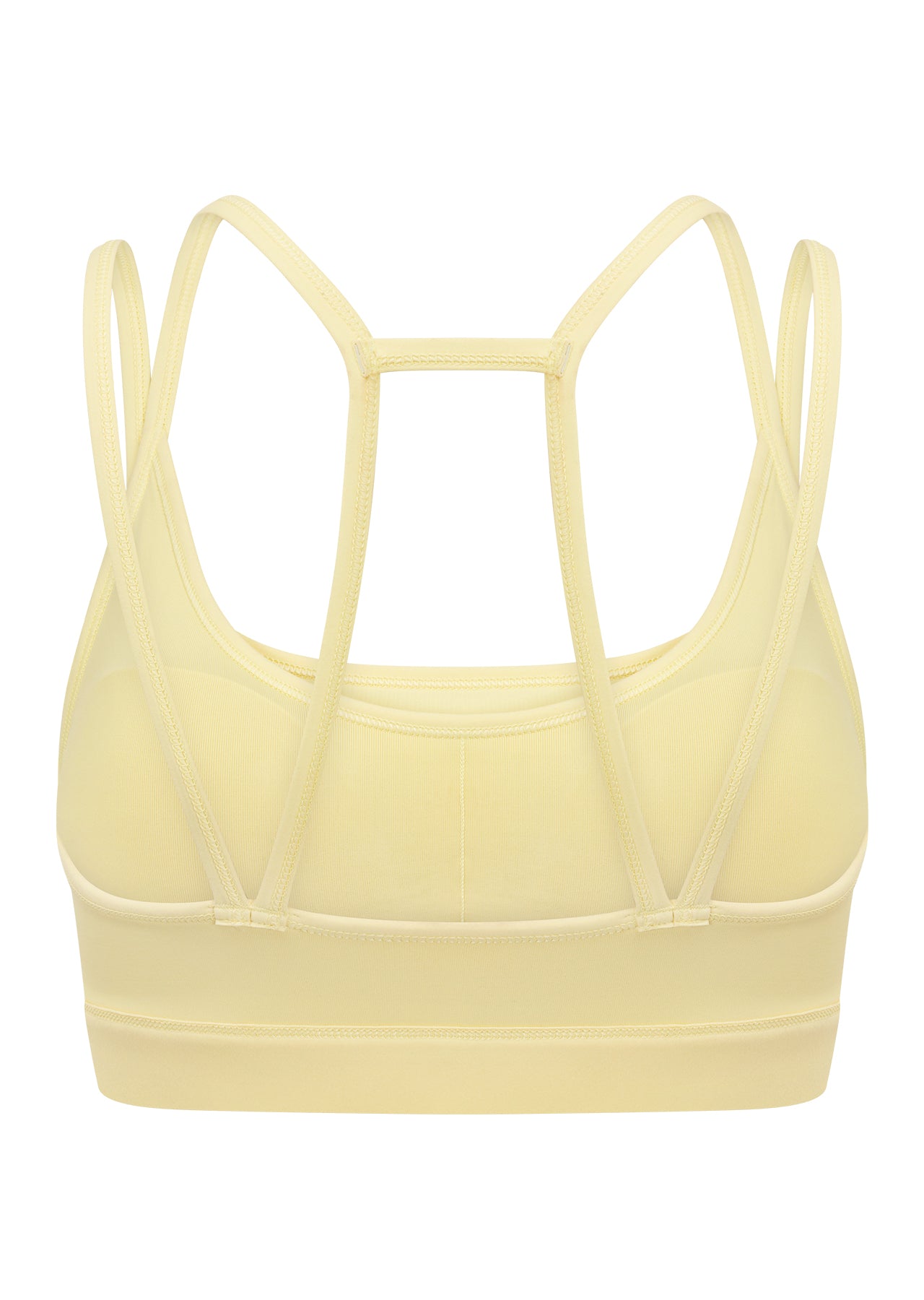 Lorna Jane Layer Up Sports Bra - Lemon Cream
