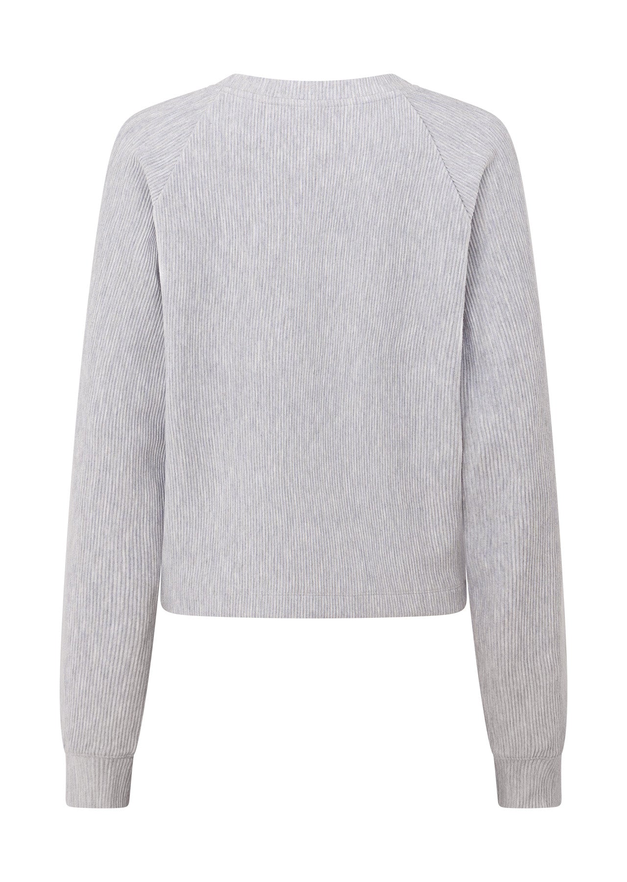 Lorna Jane Retreat Rib Long Sleeve Top - Grey Marl