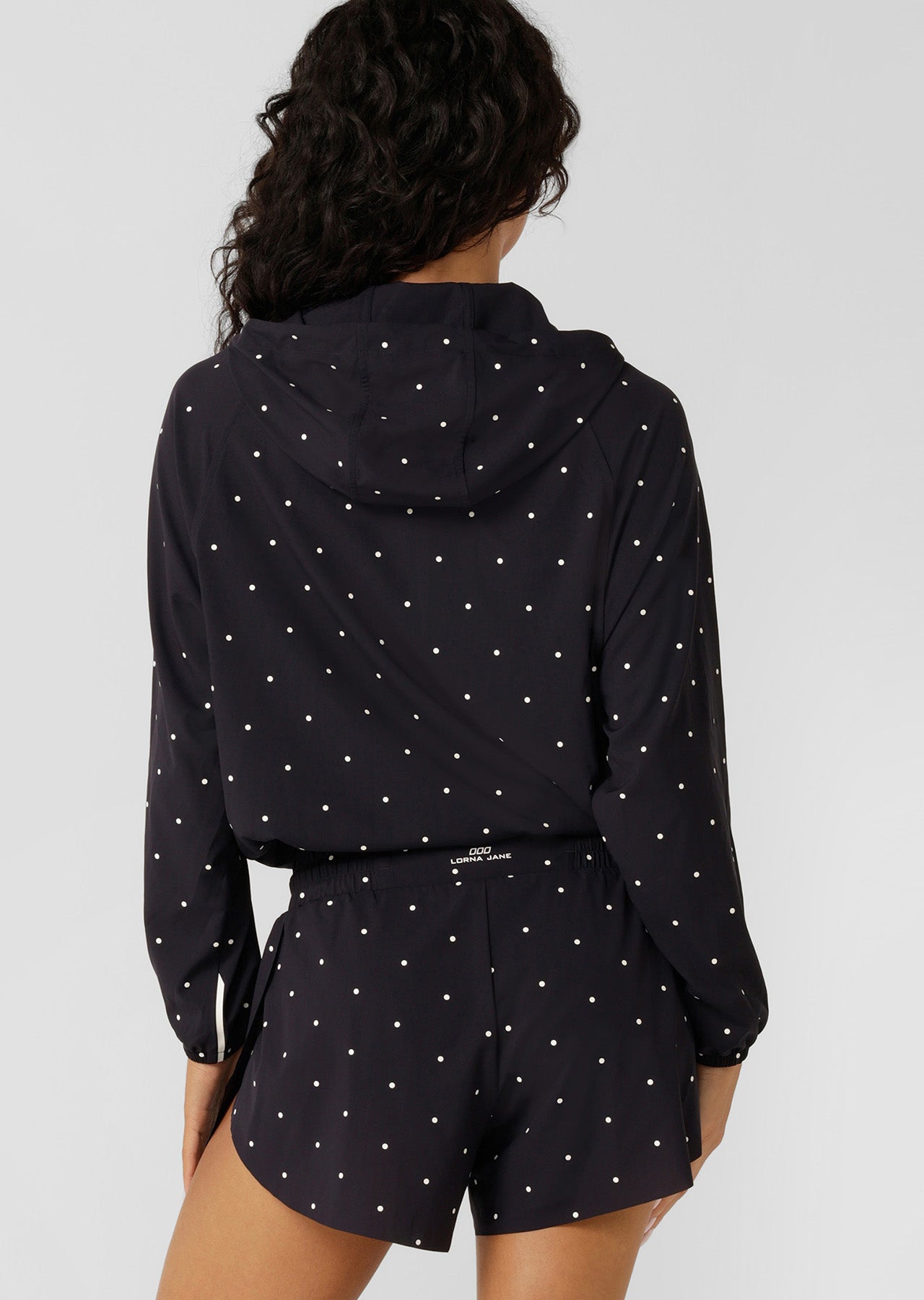 Lorna Jane Shine On Outdoor Rec Jacket - Polka Dot Print