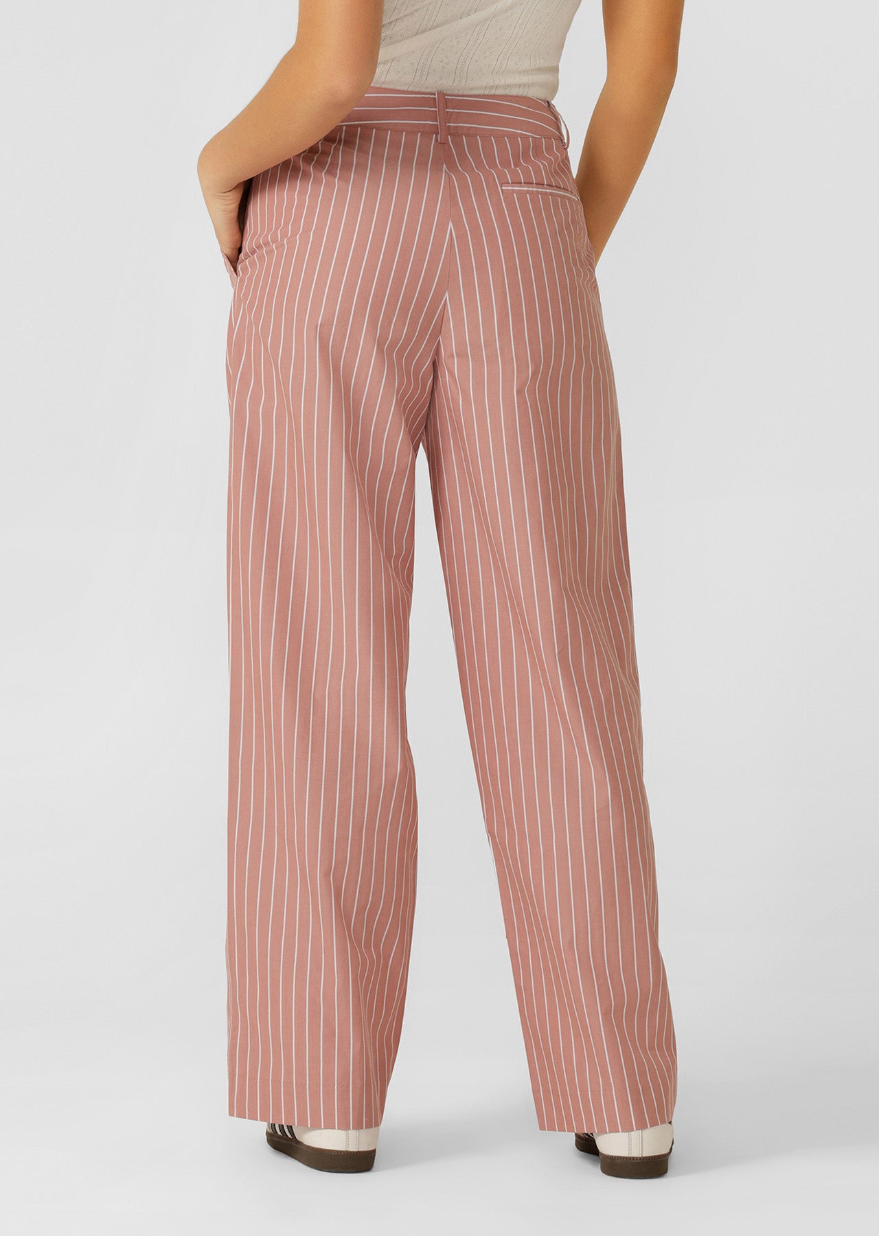 Lorna Jane Heritage Club Pinstripe Pants - Ash Rose Pinstripe