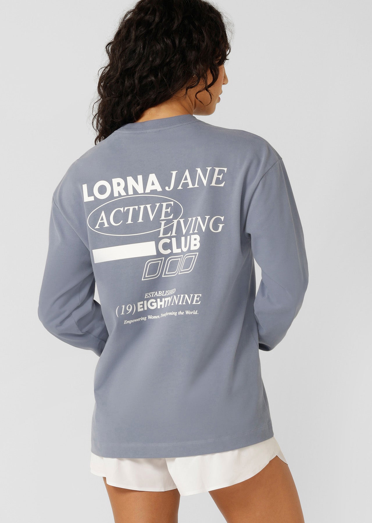 Lorna Jane Momentum Plush Long Sleeve T-Shirt - Gravity Grey