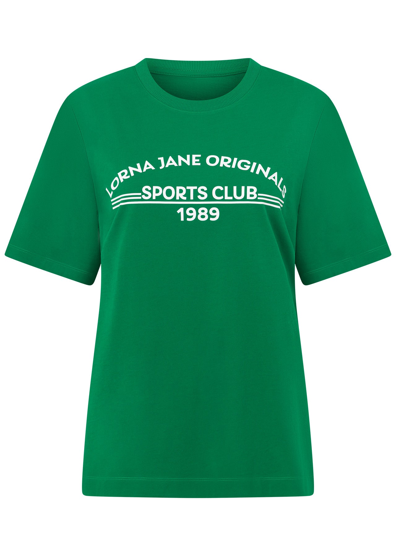 Lorna Jane Retro Sports Club Relaxed T-shirt - Golf Green
