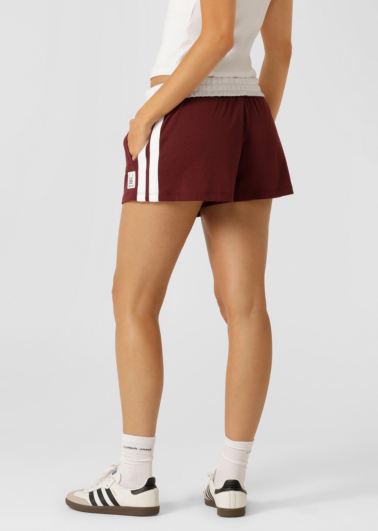 Lorna Jane Dance Shorts - Plum Red