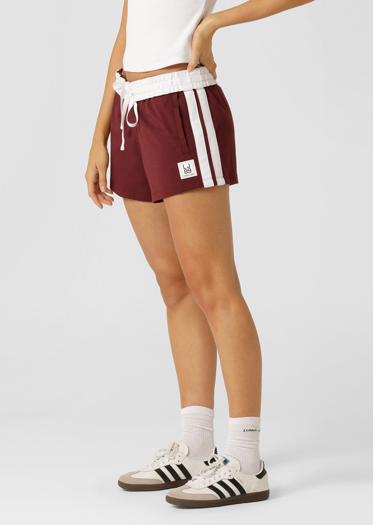 Lorna Jane Dance Shorts - Plum Red