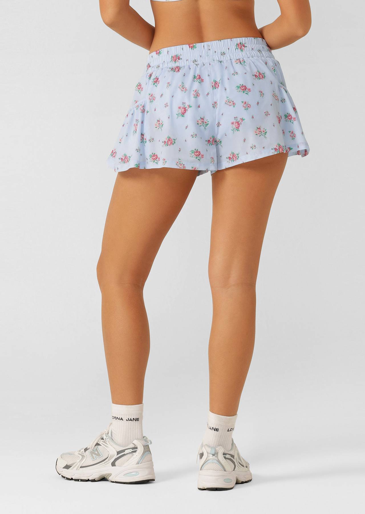 Lorna Jane Blueberry Rose Run Shorts - Blueberry Rose Print