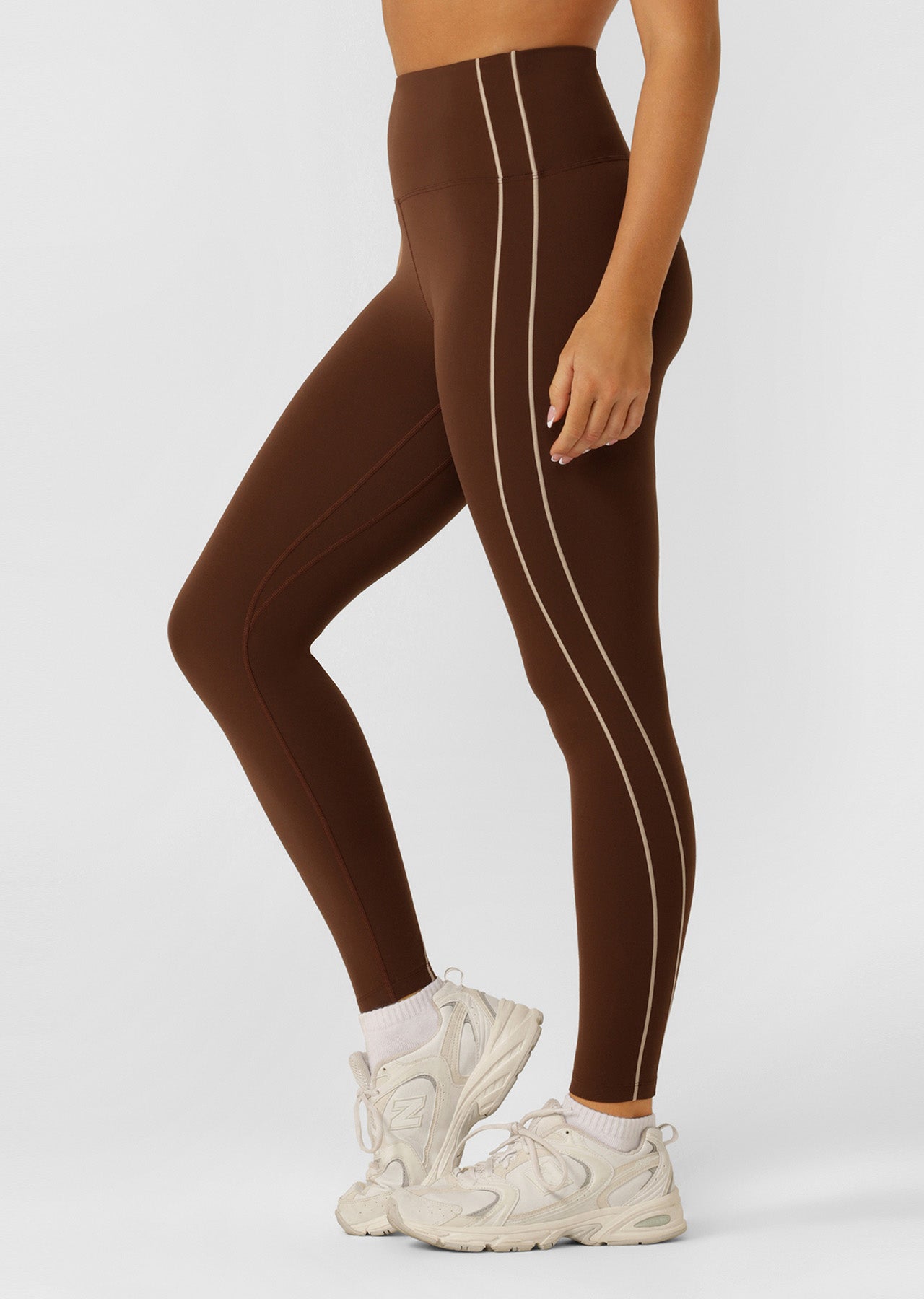 Lorna Jane Total Bliss Ankle Biter Leggings - Truffle