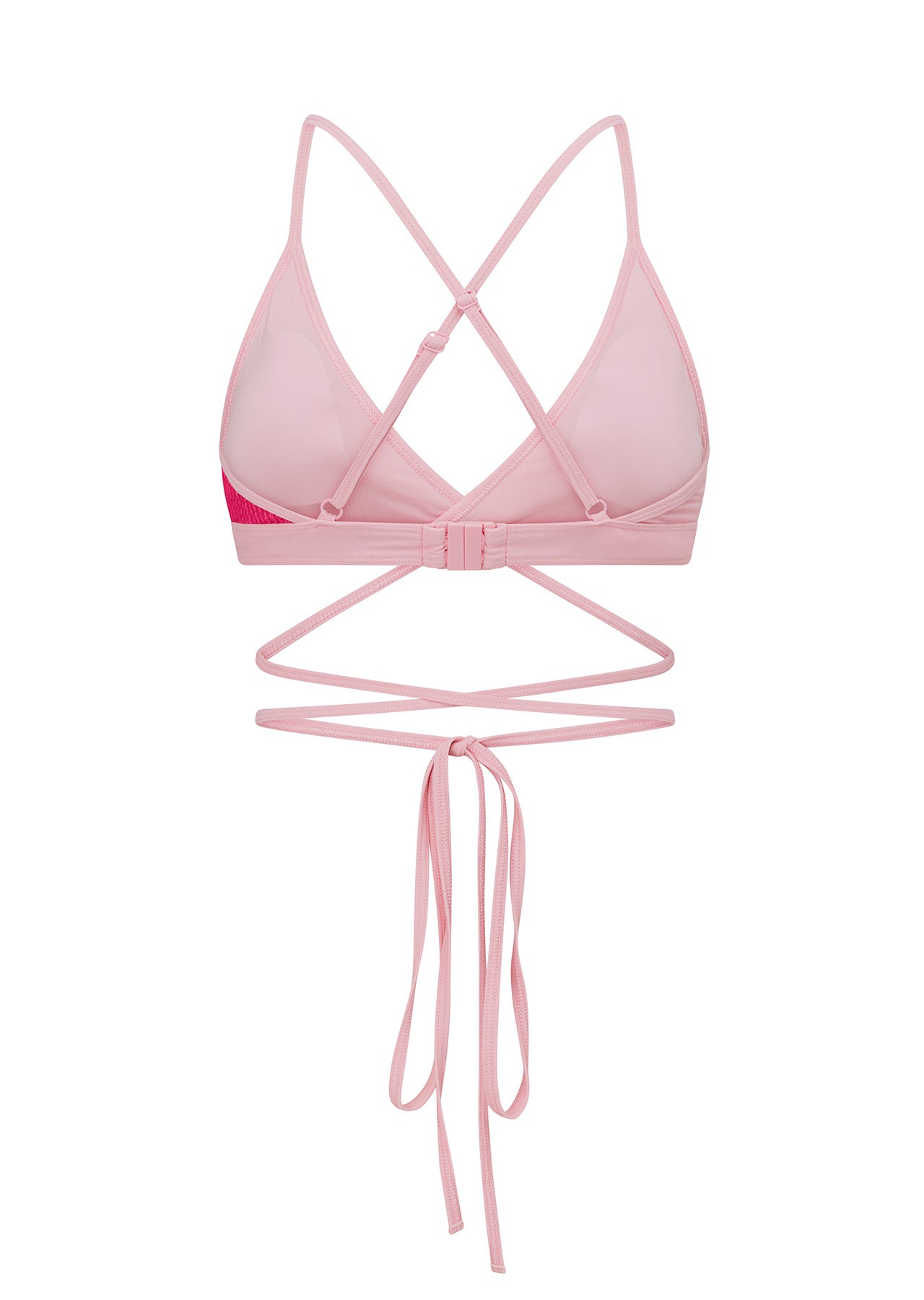 Lorna Jane Cali Contrast Swim Bra - Hot Fuchsia