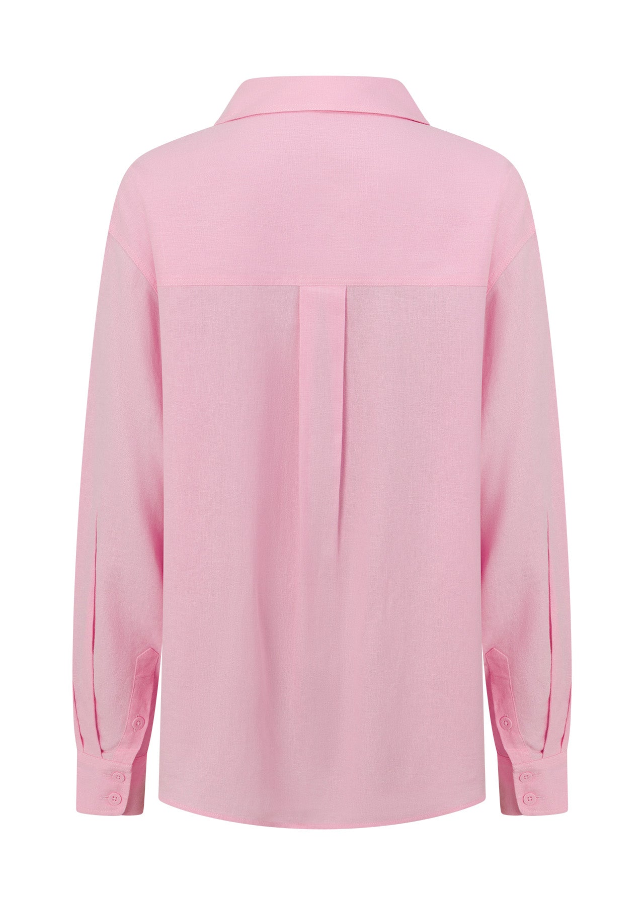 Lorna Jane Everline Long Sleeve Linen Shirt - Sweet Pink
