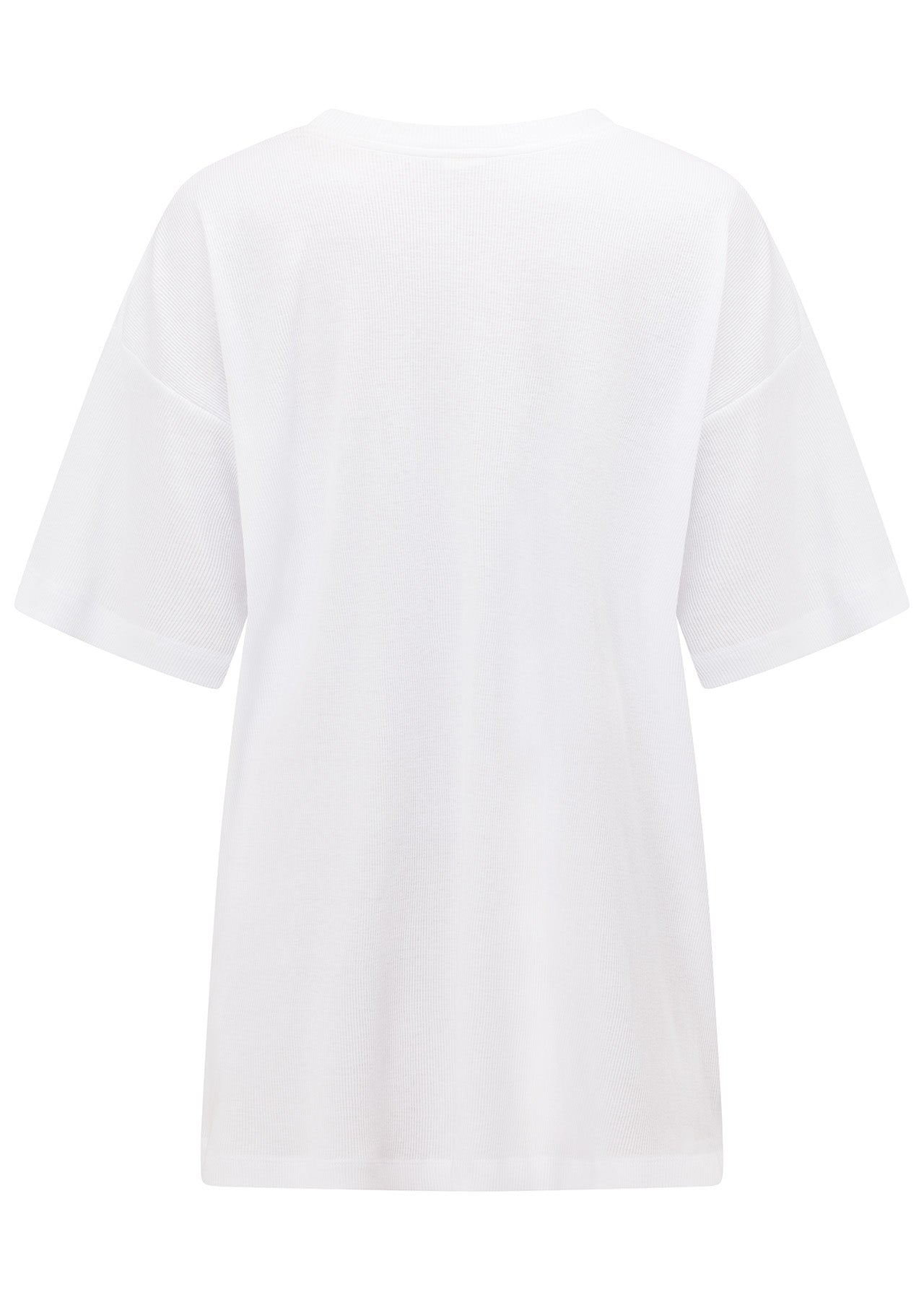 Lorna Jane Haze Rib Boyfriend Tee - White