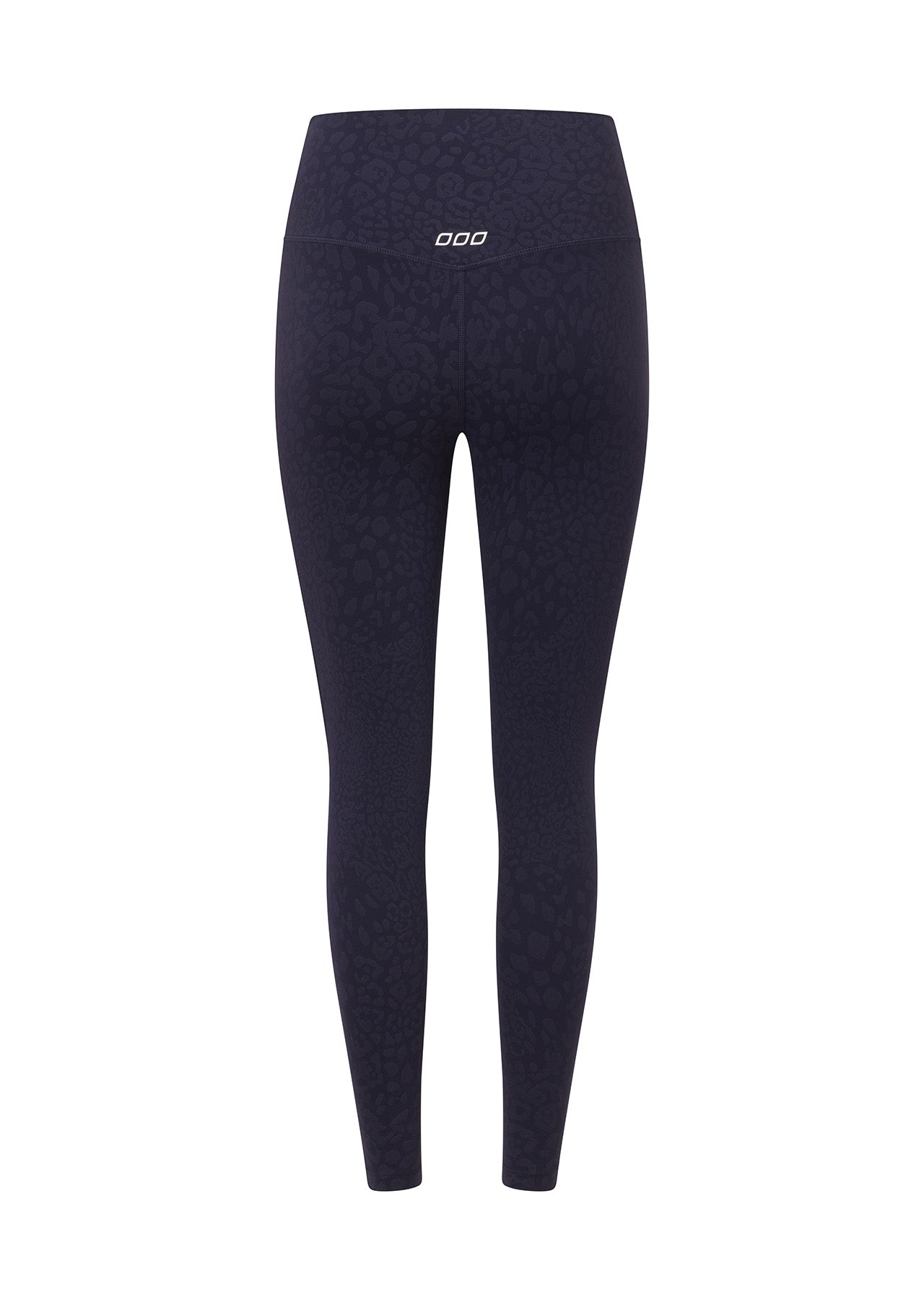 Lorna Jane LJ Cloud Lotus No Chafe Ankle Biter Leggings - French Navy Leopard
