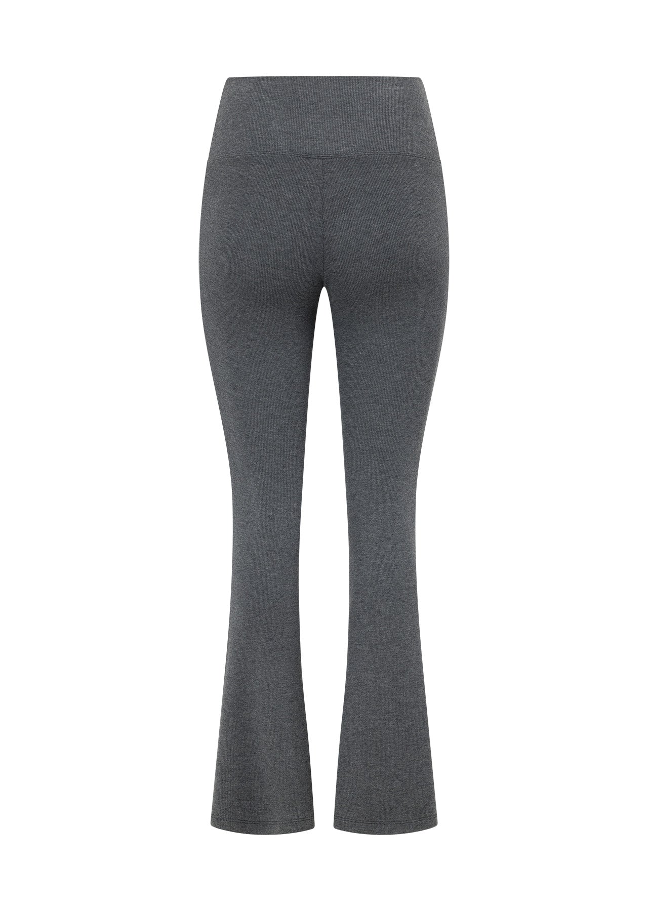 Lorna Jane Modal Luxe Lounge Fold Waist Rib Flares - Charcoal Marl