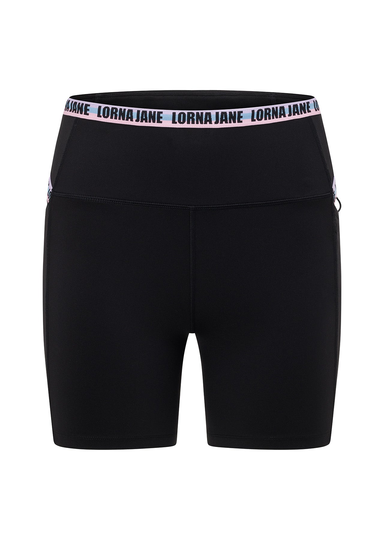 Lorna Jane Metaverse Recycled No Chafe Pocket Bike Shorts - Black