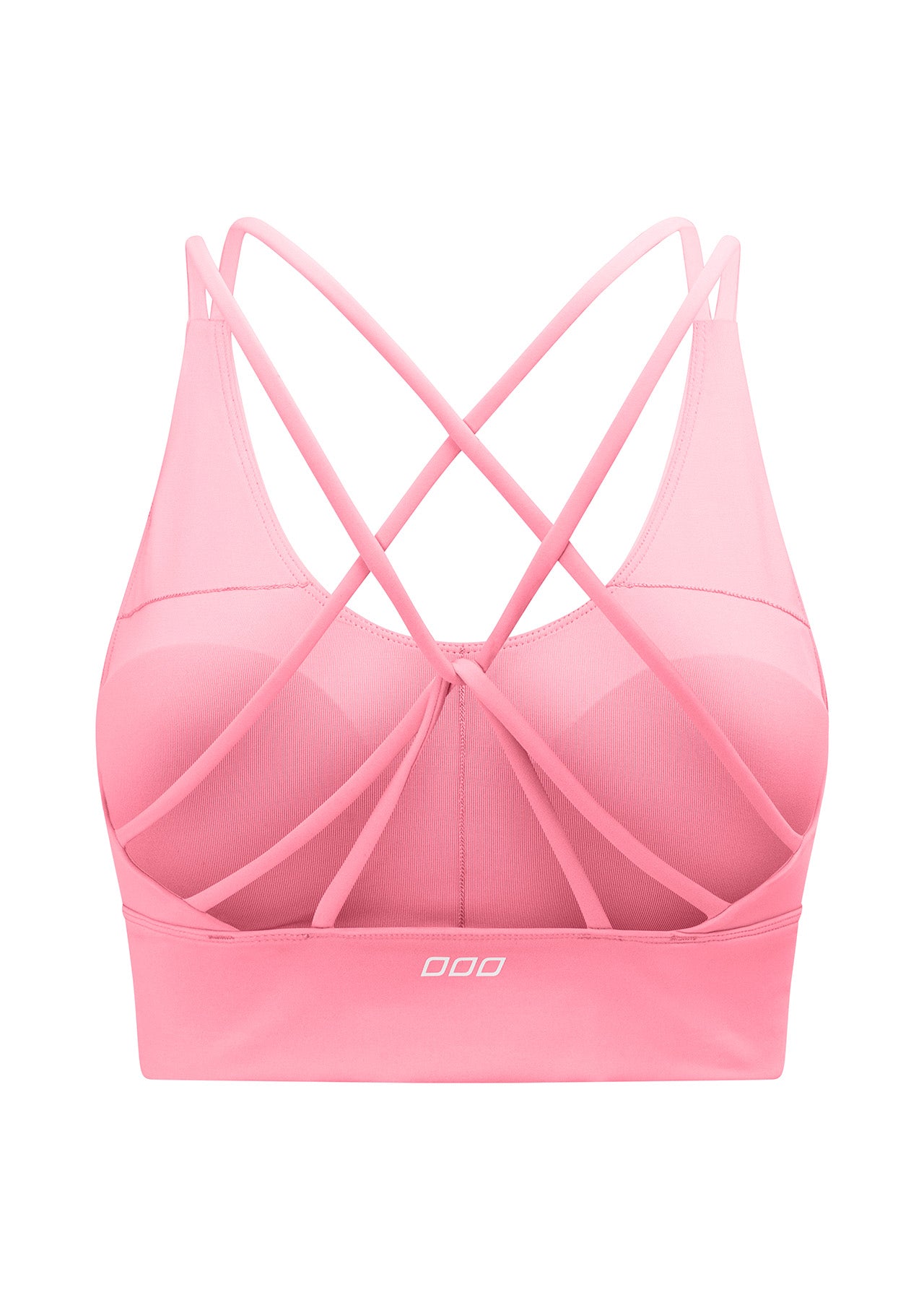 Lorna Jane Lotus Longline Sports Bra - Vivid Bubblegum