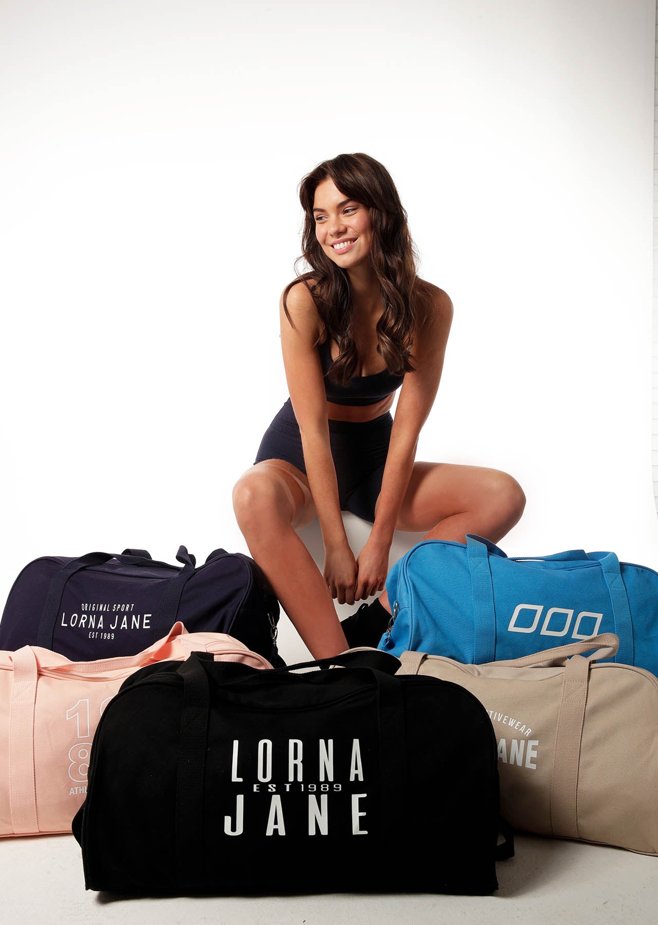 Lorna Jane LJ Heritage Canvas Duffle Bag - Black