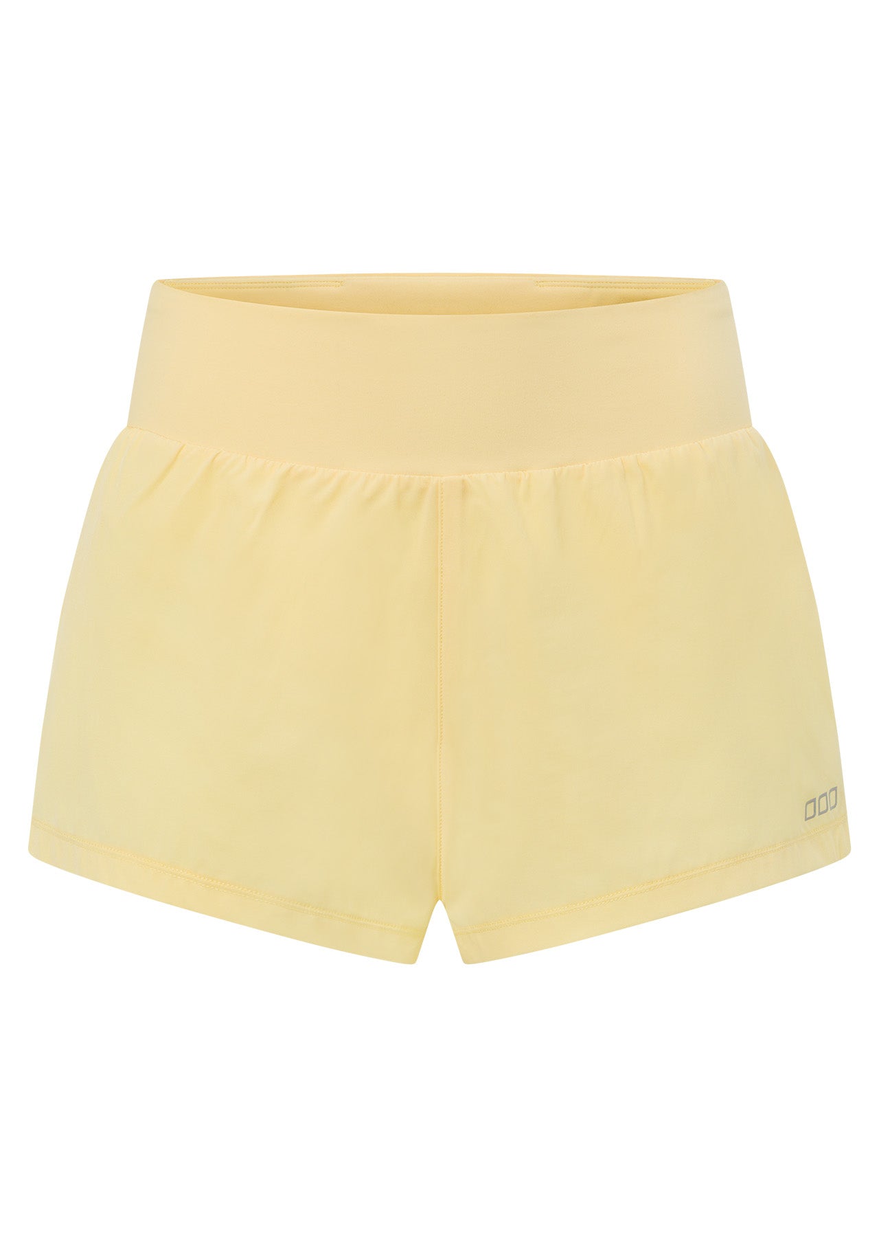 Lorna Jane Amy Stretch & Stride Pocket Run Shorts - Lemon Cream