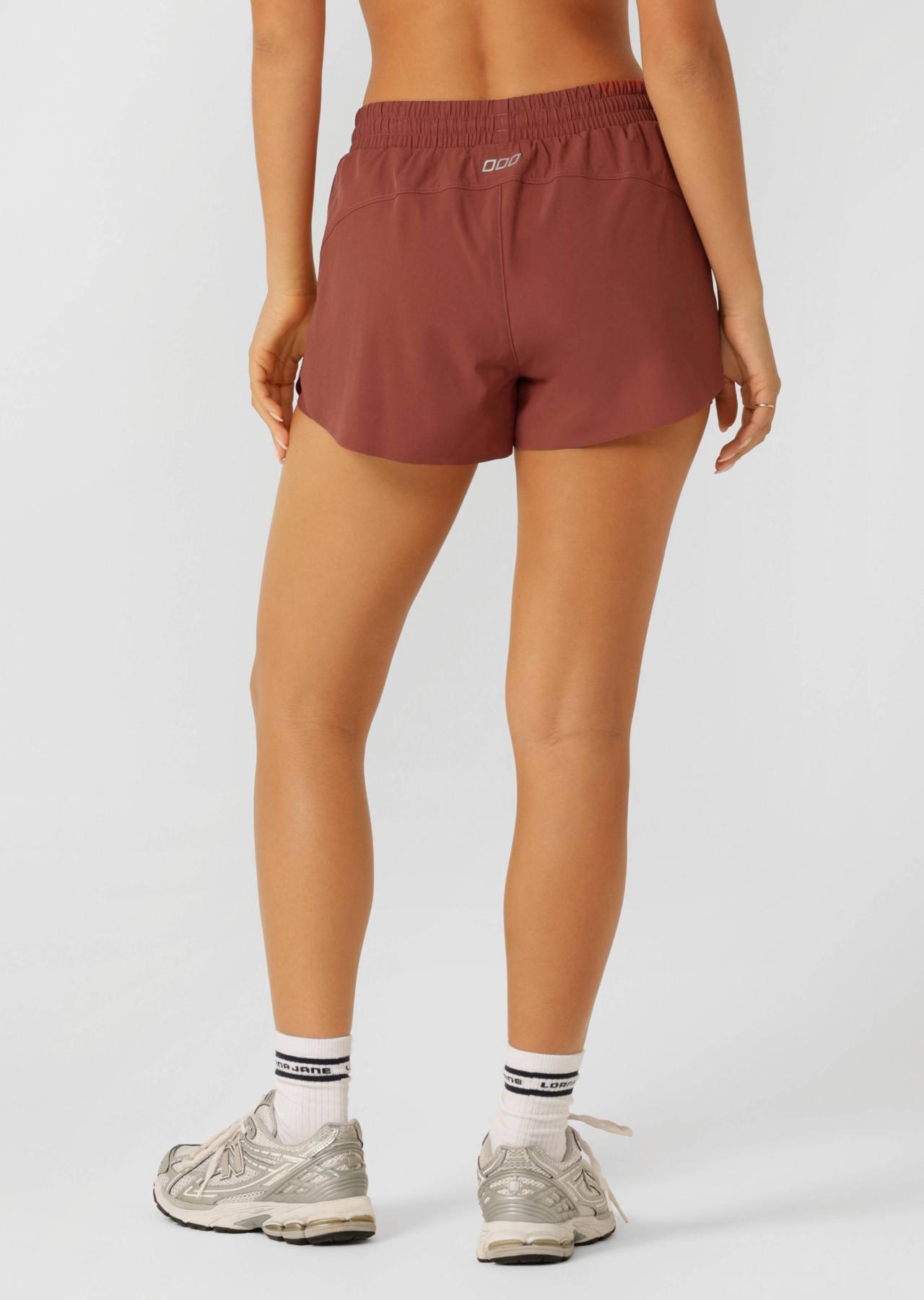 Lorna Jane Lightspeed Phone Pocket Run Shorts - Spice