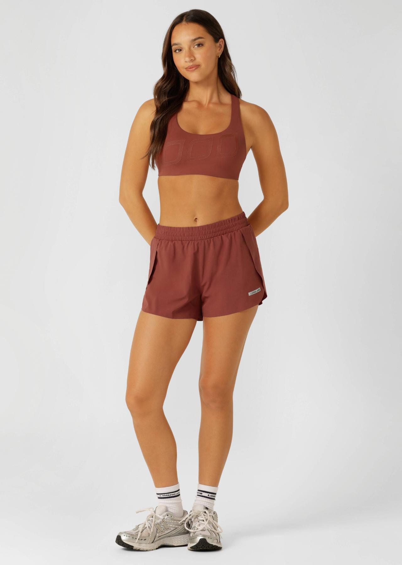 Lorna Jane Lightspeed Phone Pocket Run Shorts - Spice