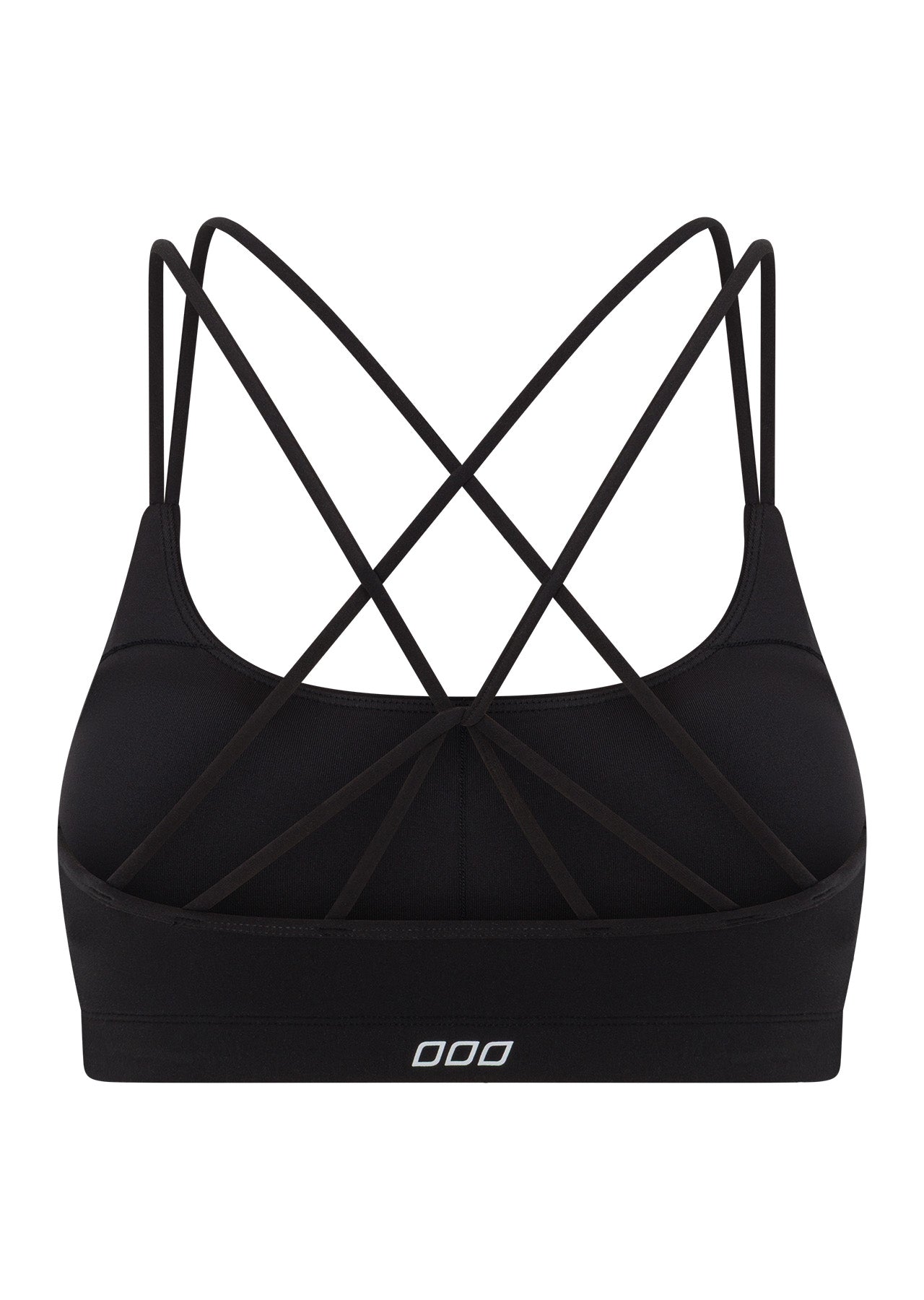Lorna Jane Lotus Cropped Sports Bra - Recycled Black