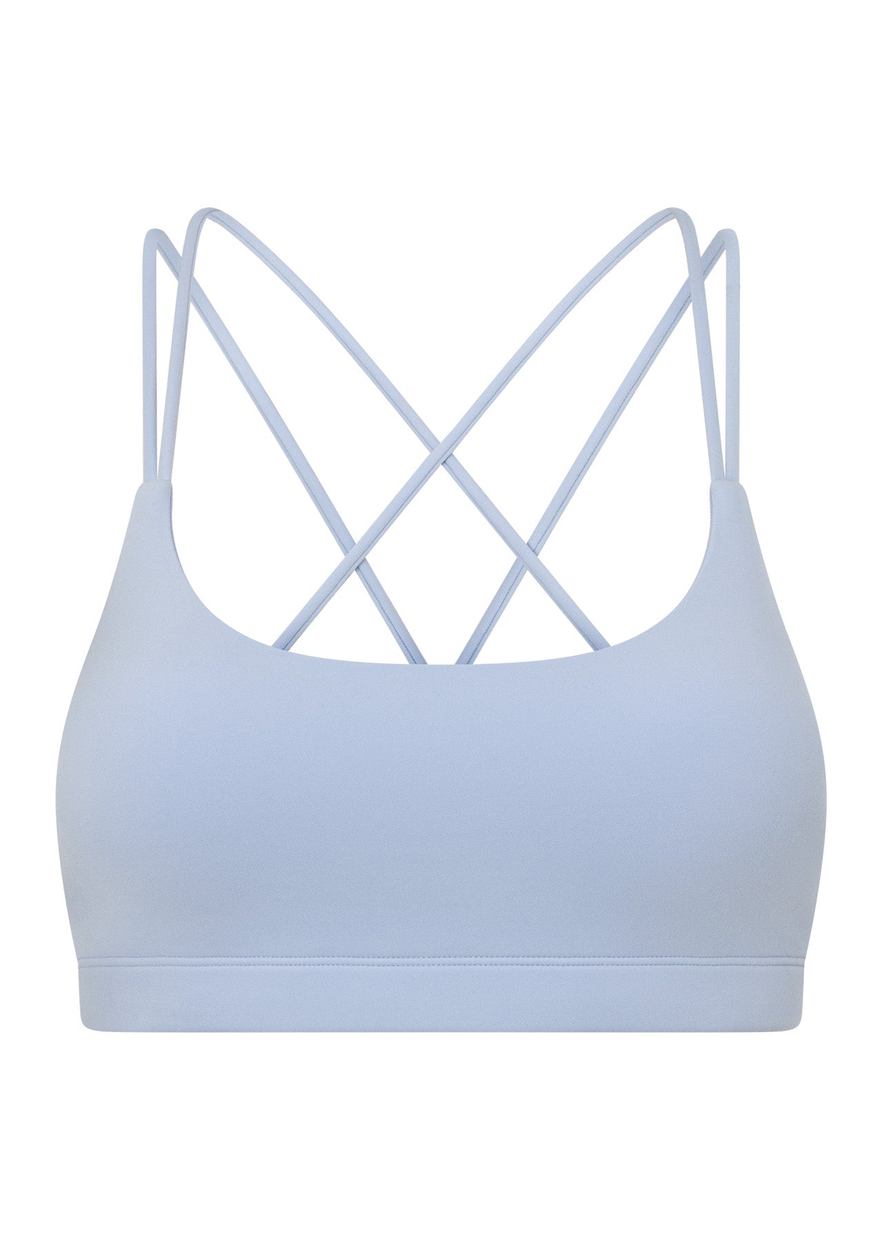 Lorna Jane Lotus Cropped Sports Bra - Oxford Blue