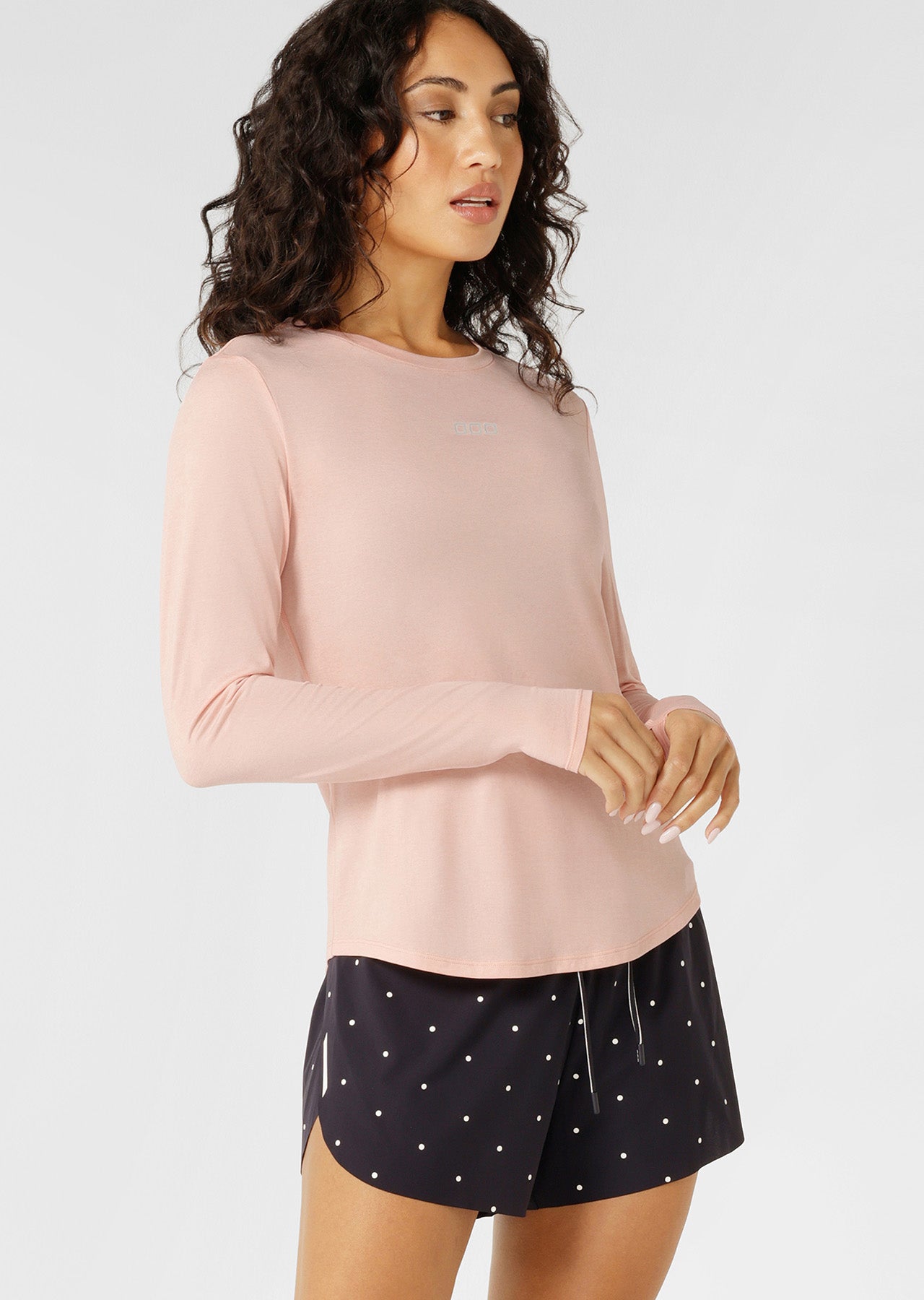 Lorna Jane Amy Dynamic Active Long Sleeve Top - Ballerina Marl