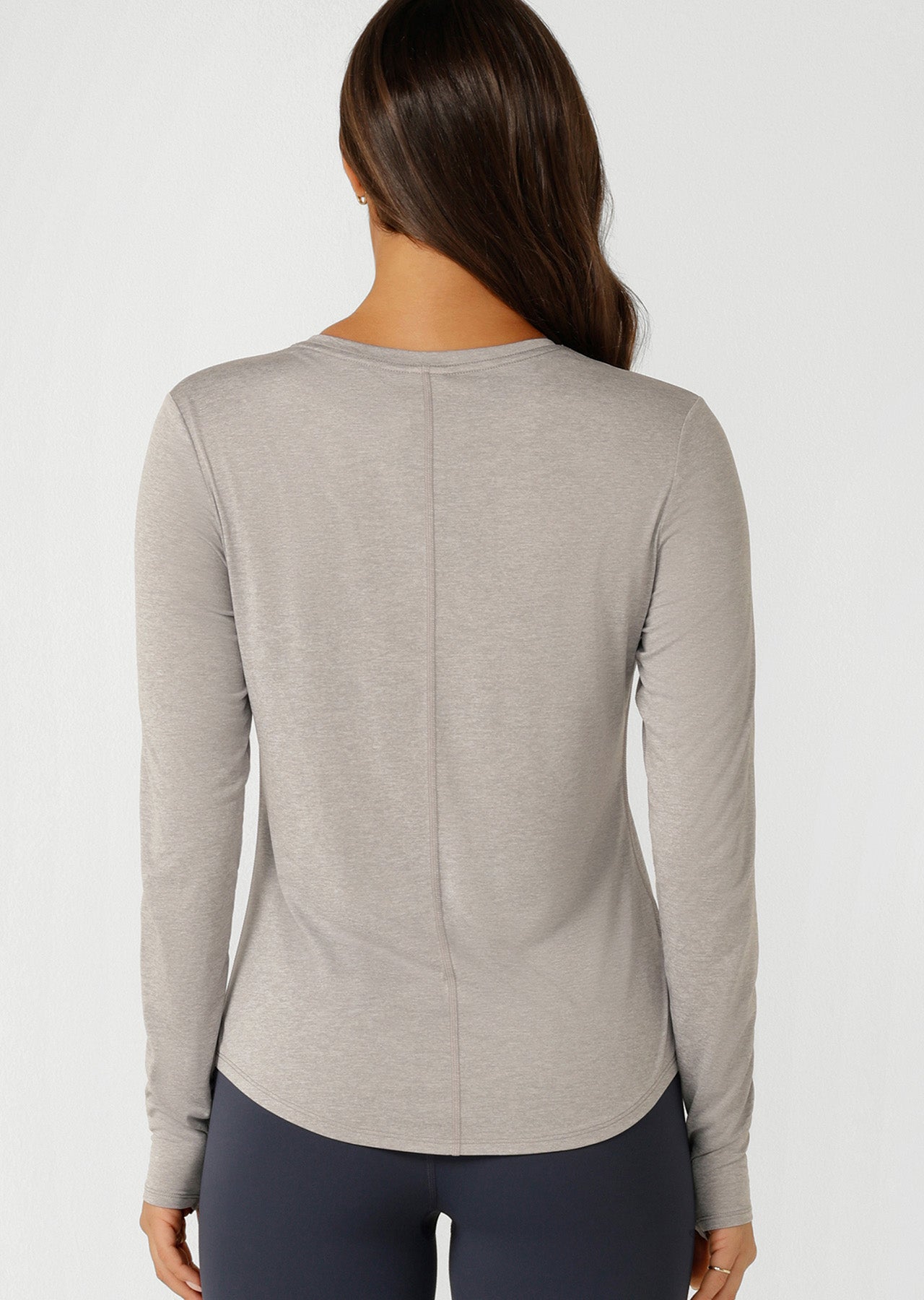 Lorna Jane Amy Dynamic Active Long Sleeve Top - Grey Marl