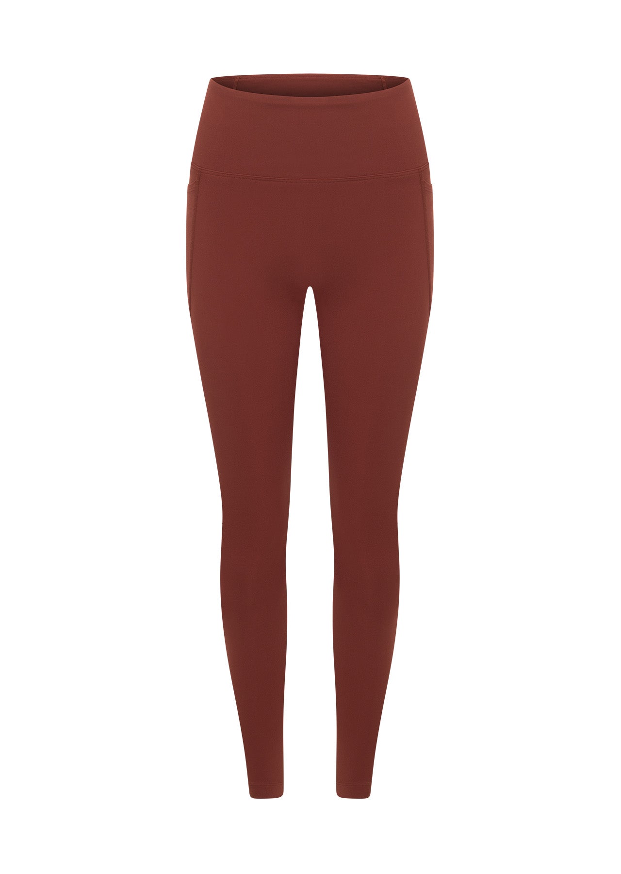 Lorna Jane Amy No Ride Phone Pocket Ankle Biter Leggings - Dark Spice