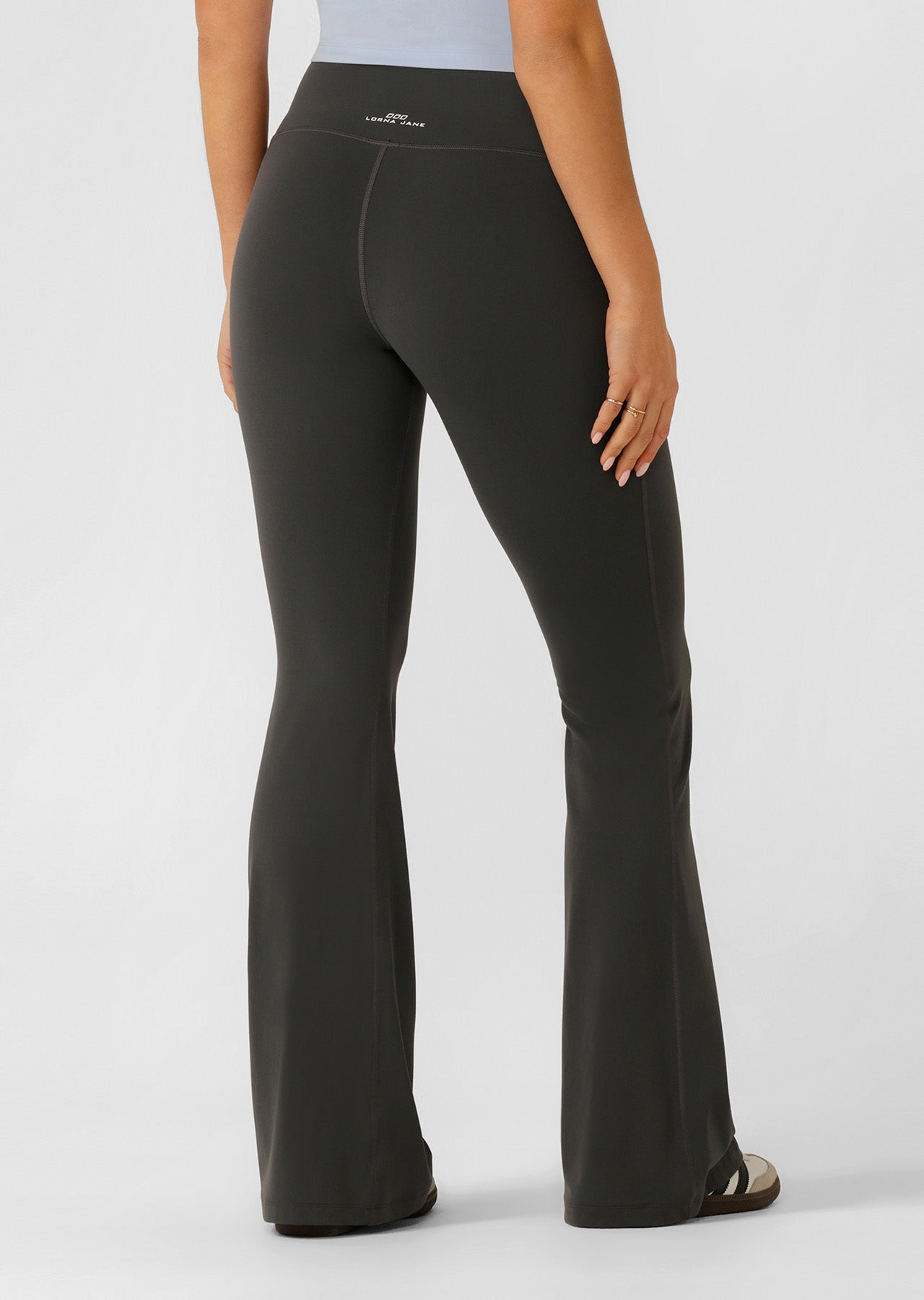 Lorna Jane Liberty Flared Leggings - Titanium