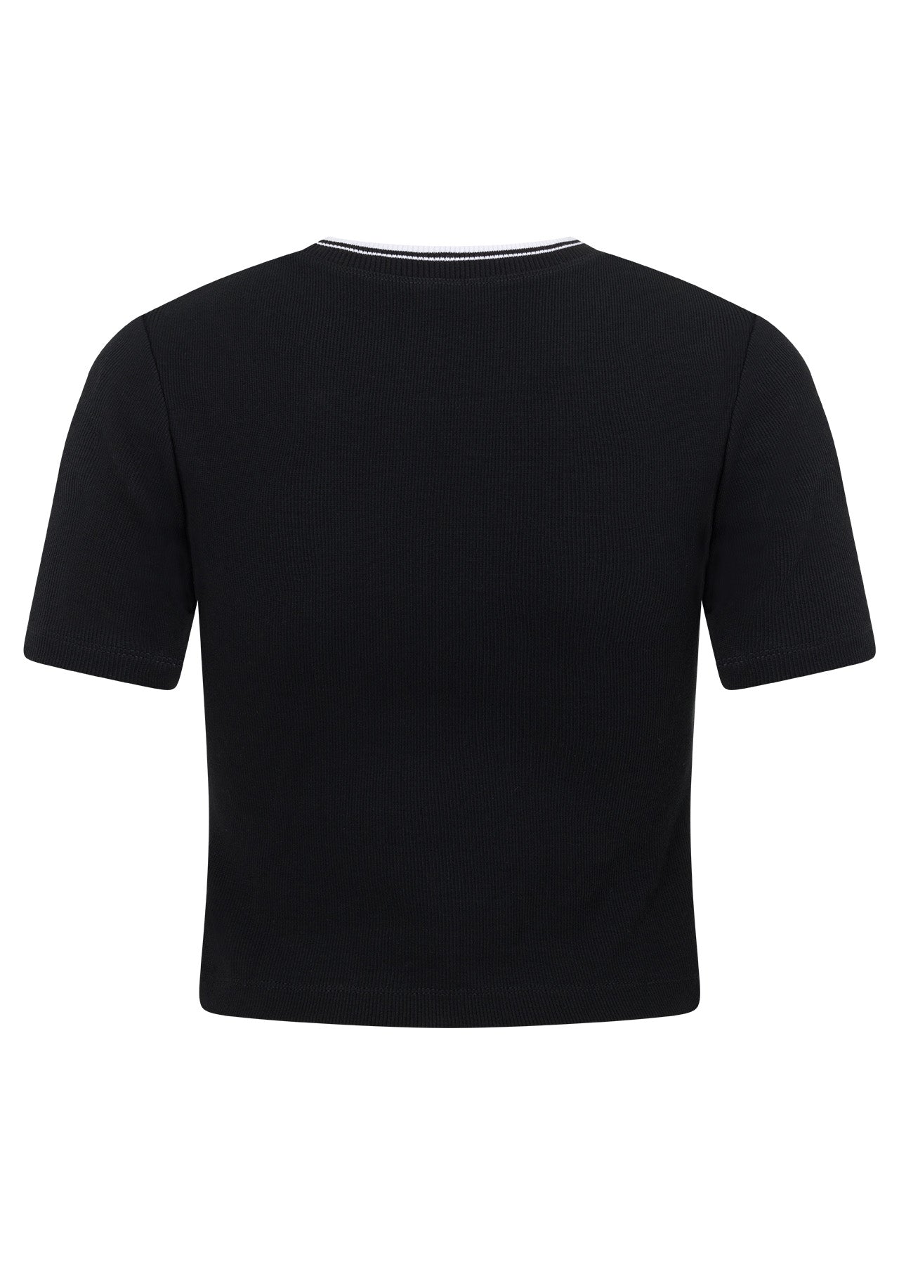 Lorna Jane Tie Breaker Cropped Tee - Black