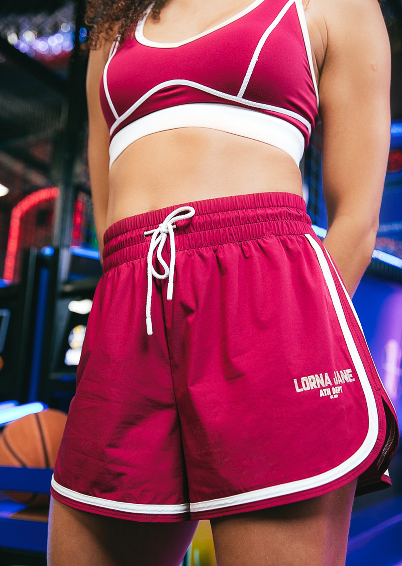 Lorna Jane LJ Athletic High Rise Run Shorts - Marrakesh