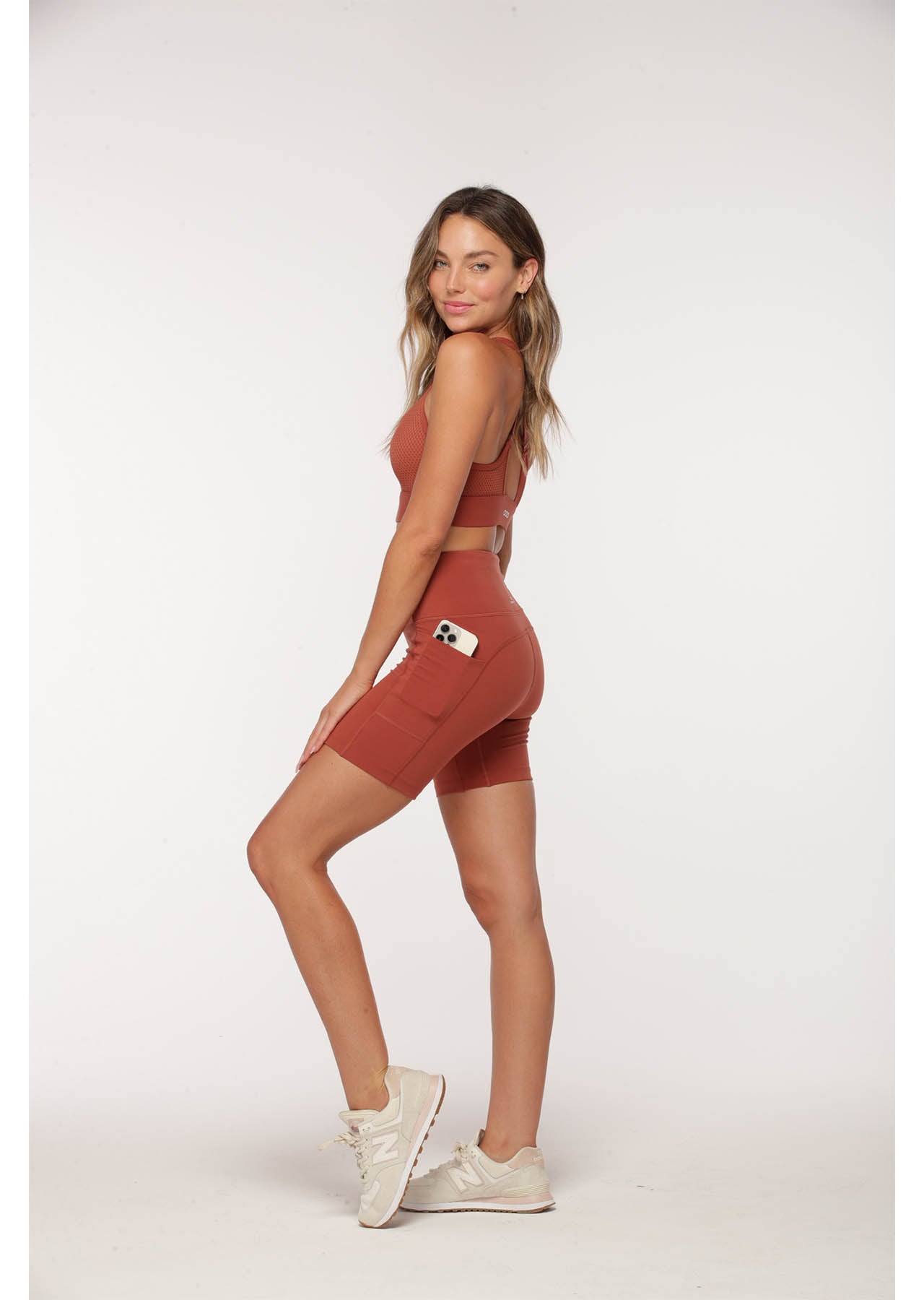 Lorna Jane No Ride Booty Bike Shorts - Spice